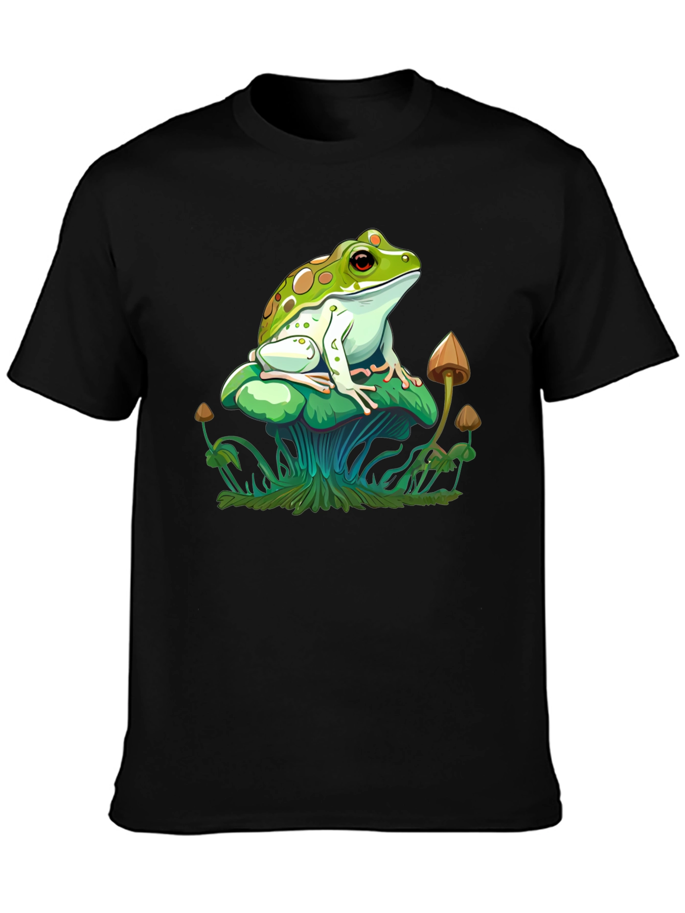 Frog on Mushroom Graphic Tee