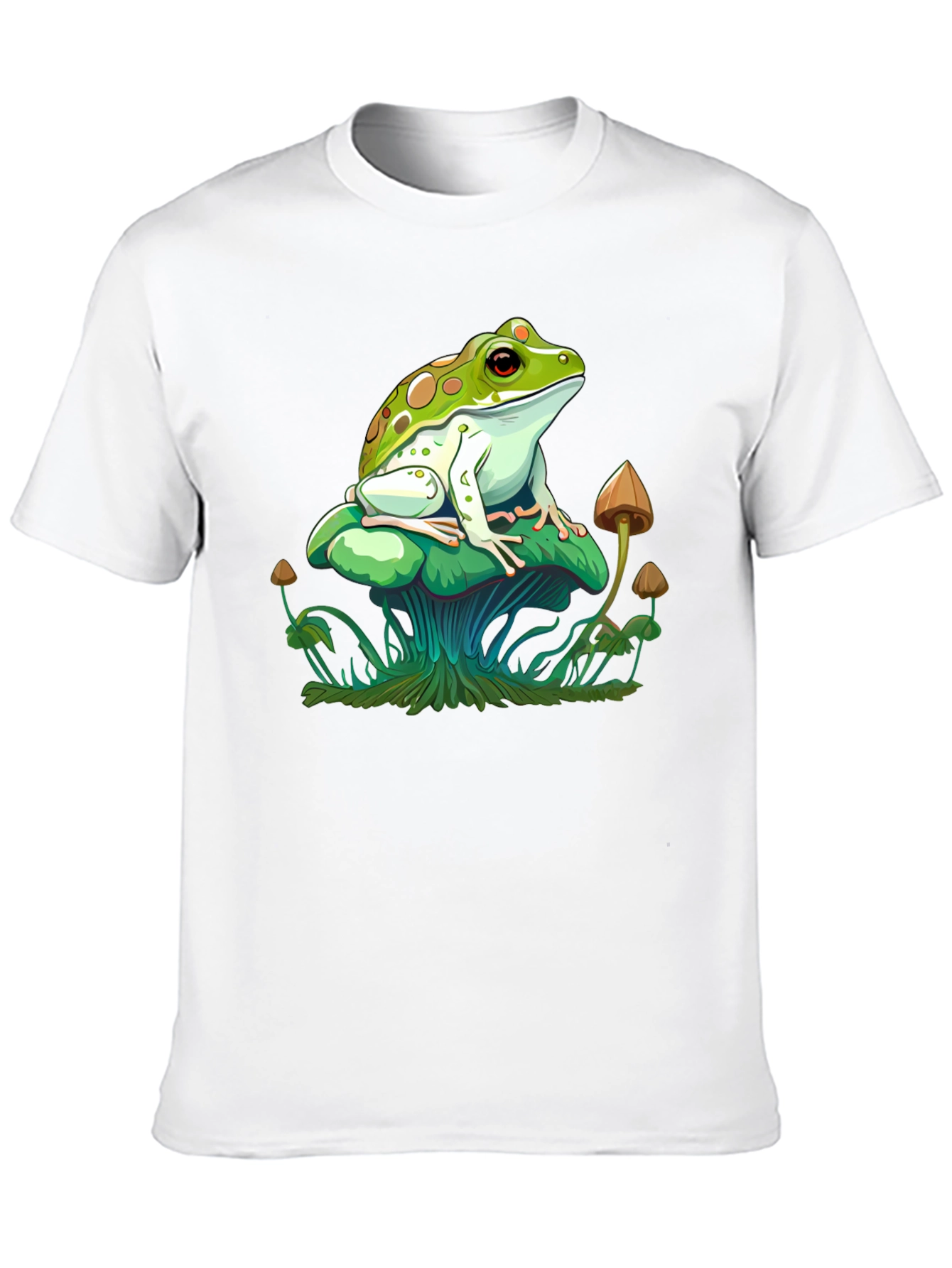 Frog on Mushroom Graphic Tee