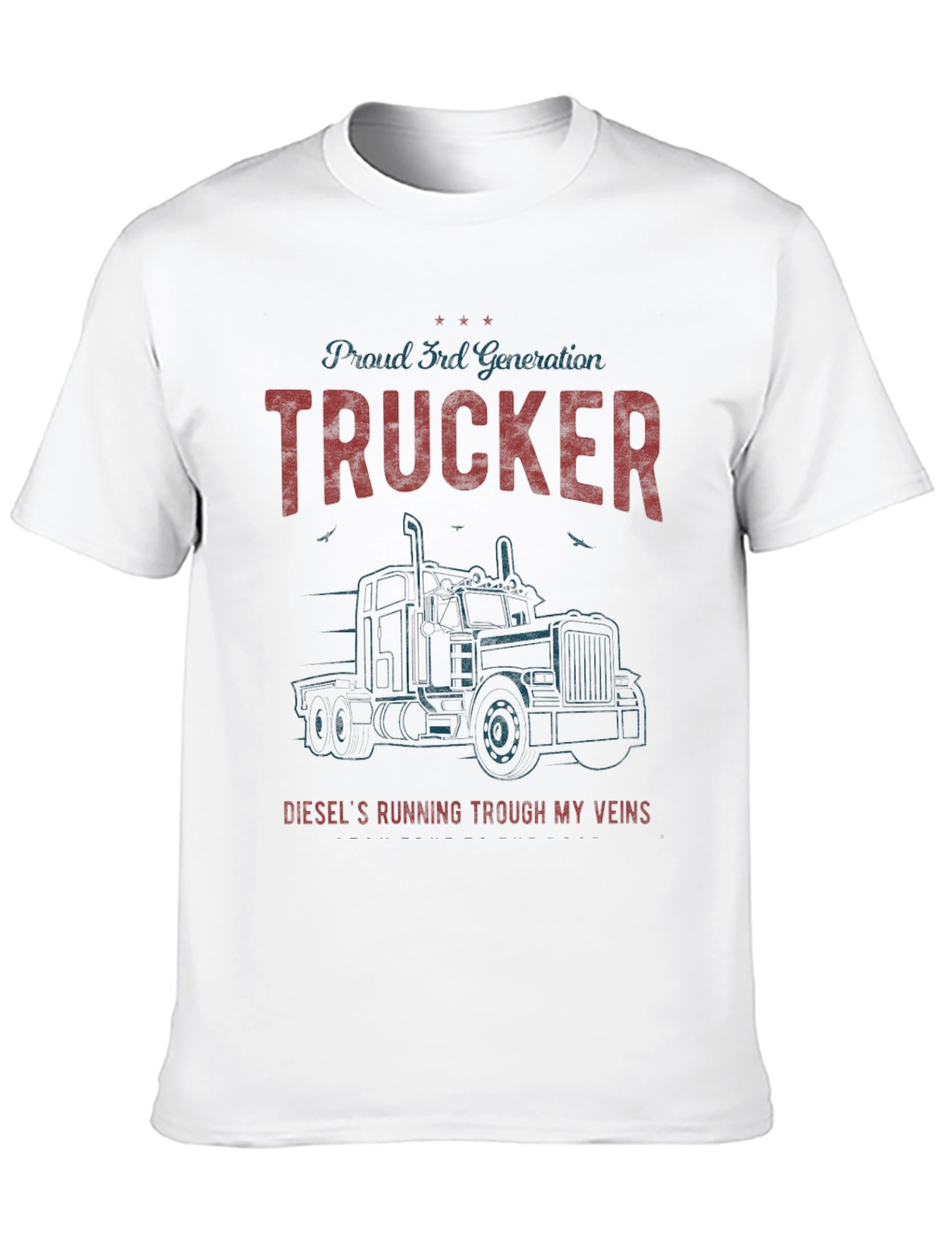 Proud Trucker Generation Graphic T-Shirt