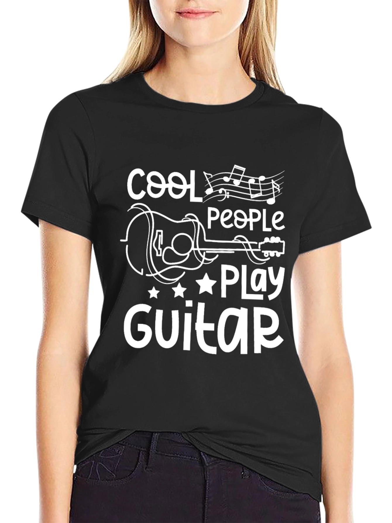 Cool People Play Guitar Graphic Tee