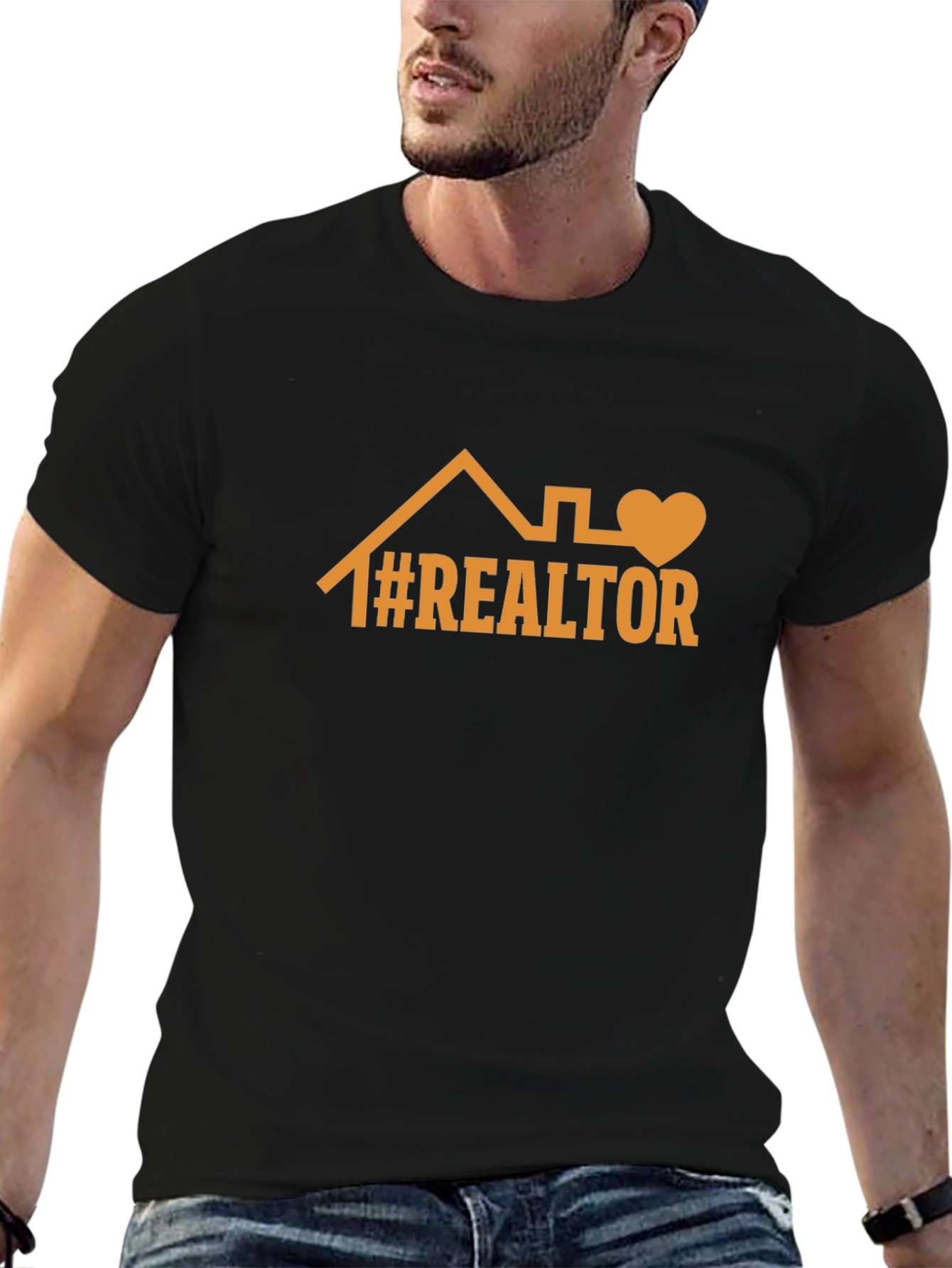 Realtor Graphic Tee: House & Heart Design