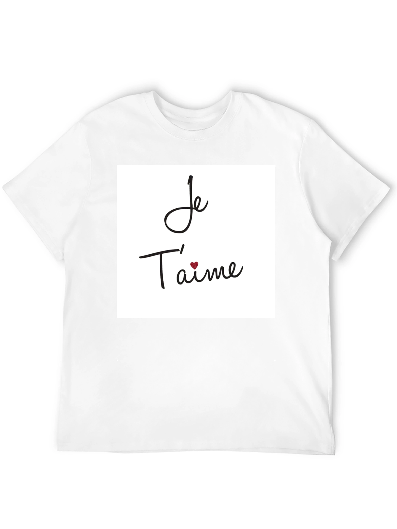 Je Taime Graphic T-Shirt - Black