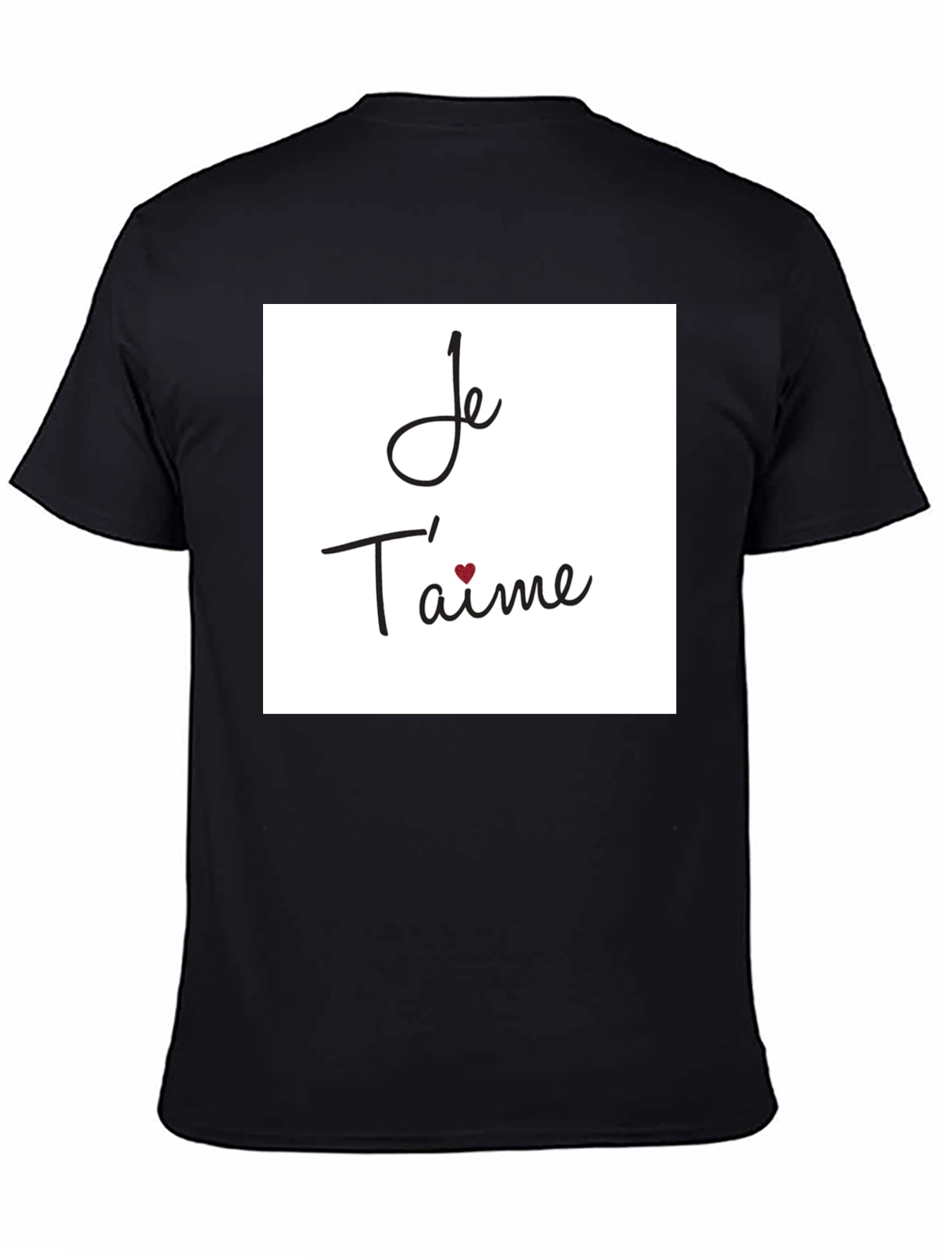 Je Taime Graphic T-Shirt - Black
