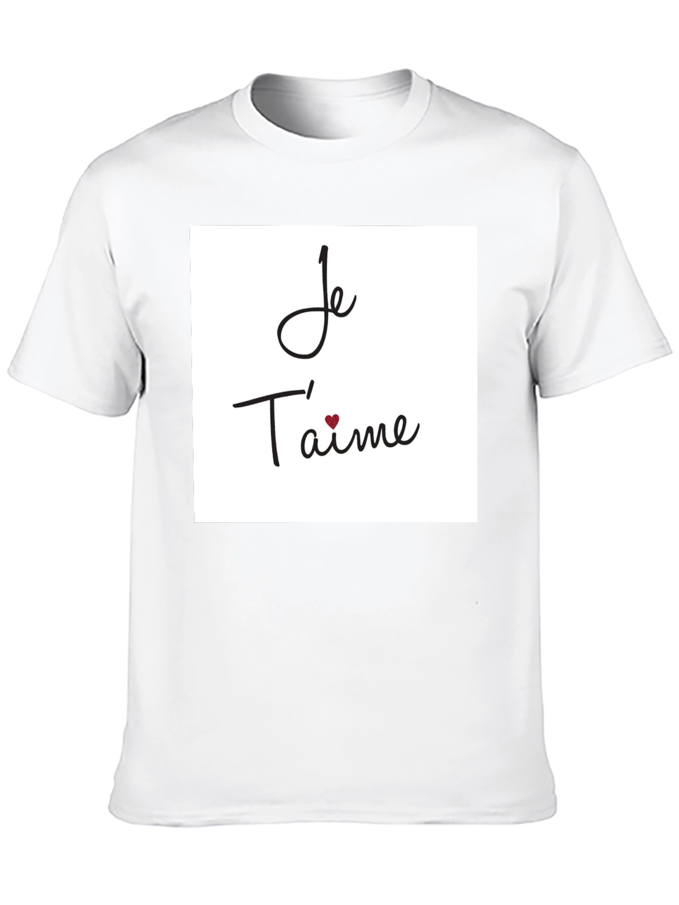 Je Taime Graphic T-Shirt - Black
