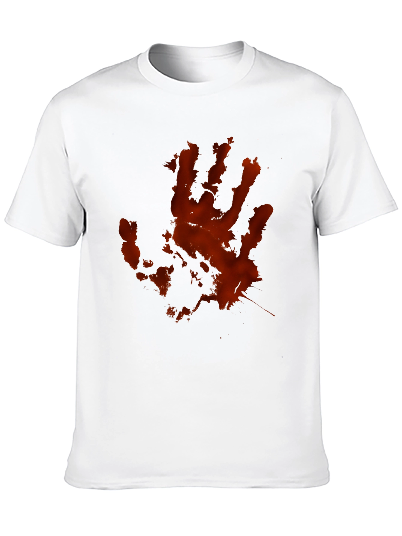 Bloody Handprint Graphic T-Shirt - Black