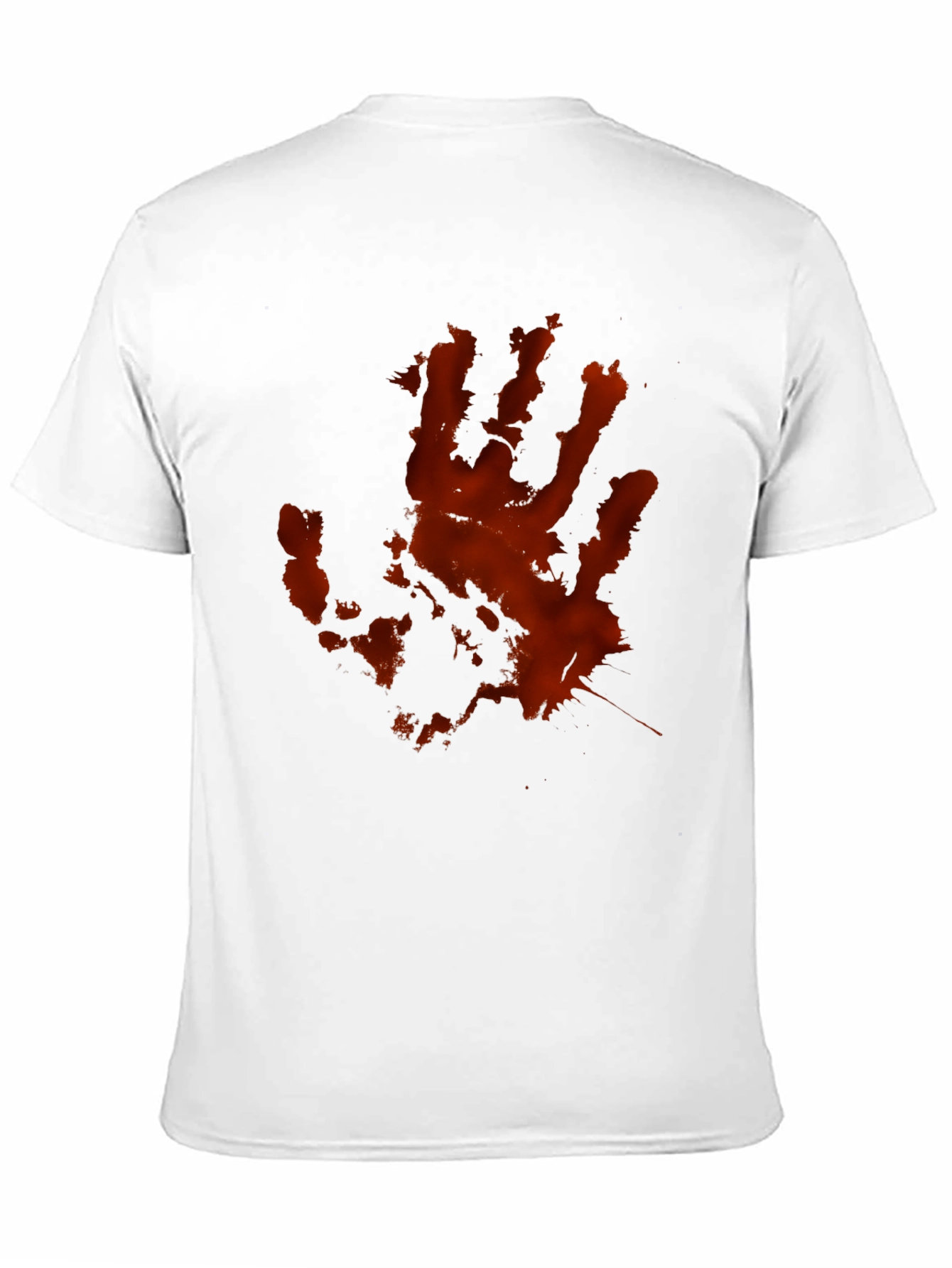 Bloody Handprint Graphic T-Shirt - Black