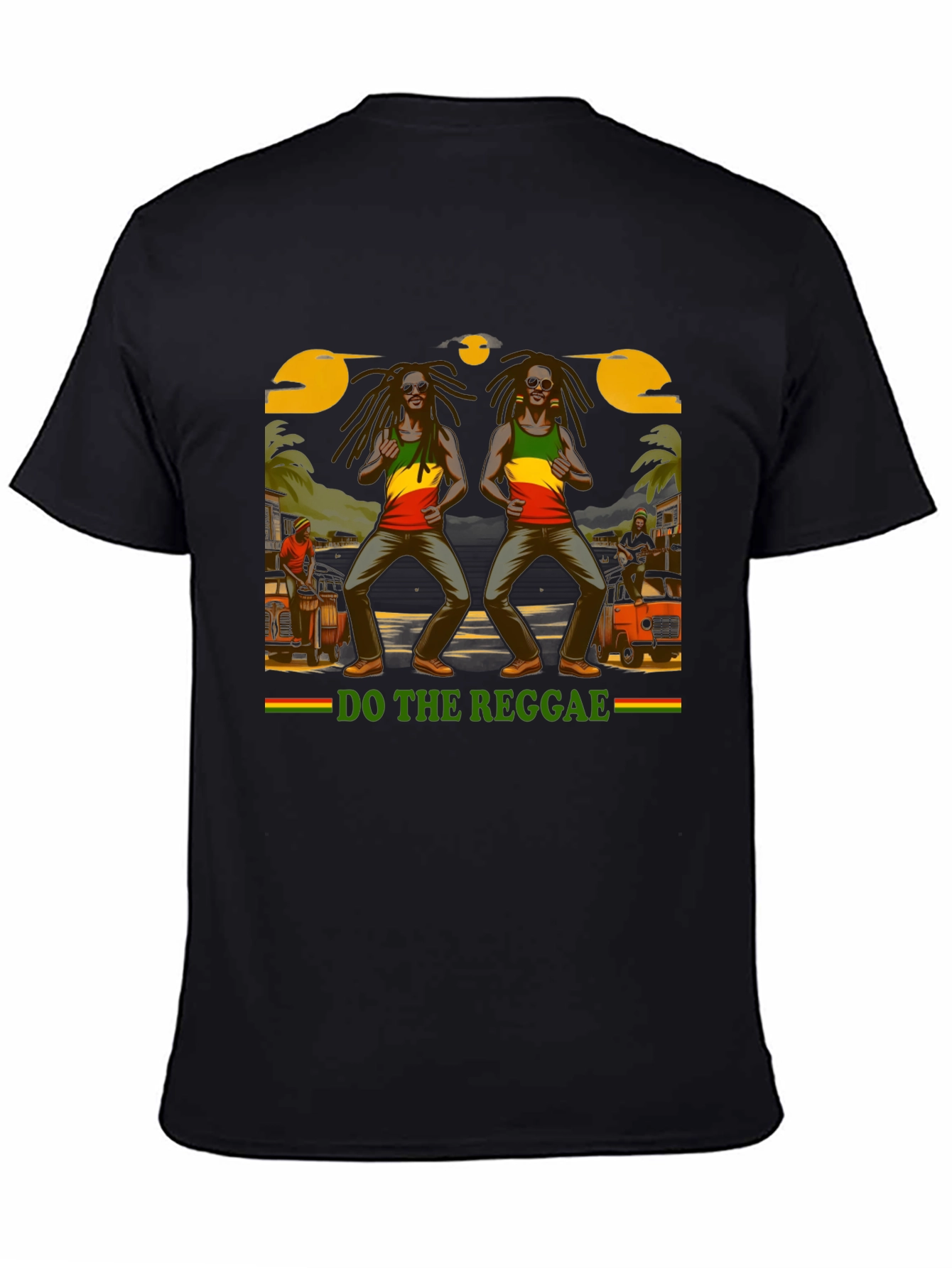Do The Reggae Graphic Tee - Black Cotton T-Shirt