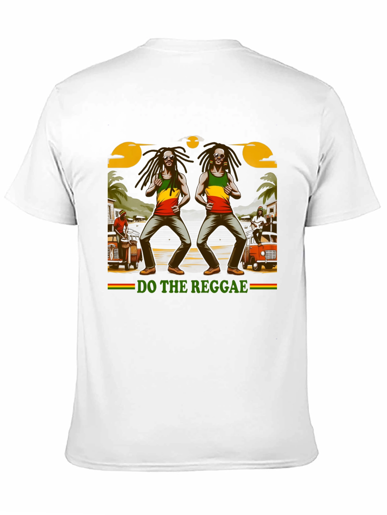 Do The Reggae Graphic Tee - Black Cotton T-Shirt