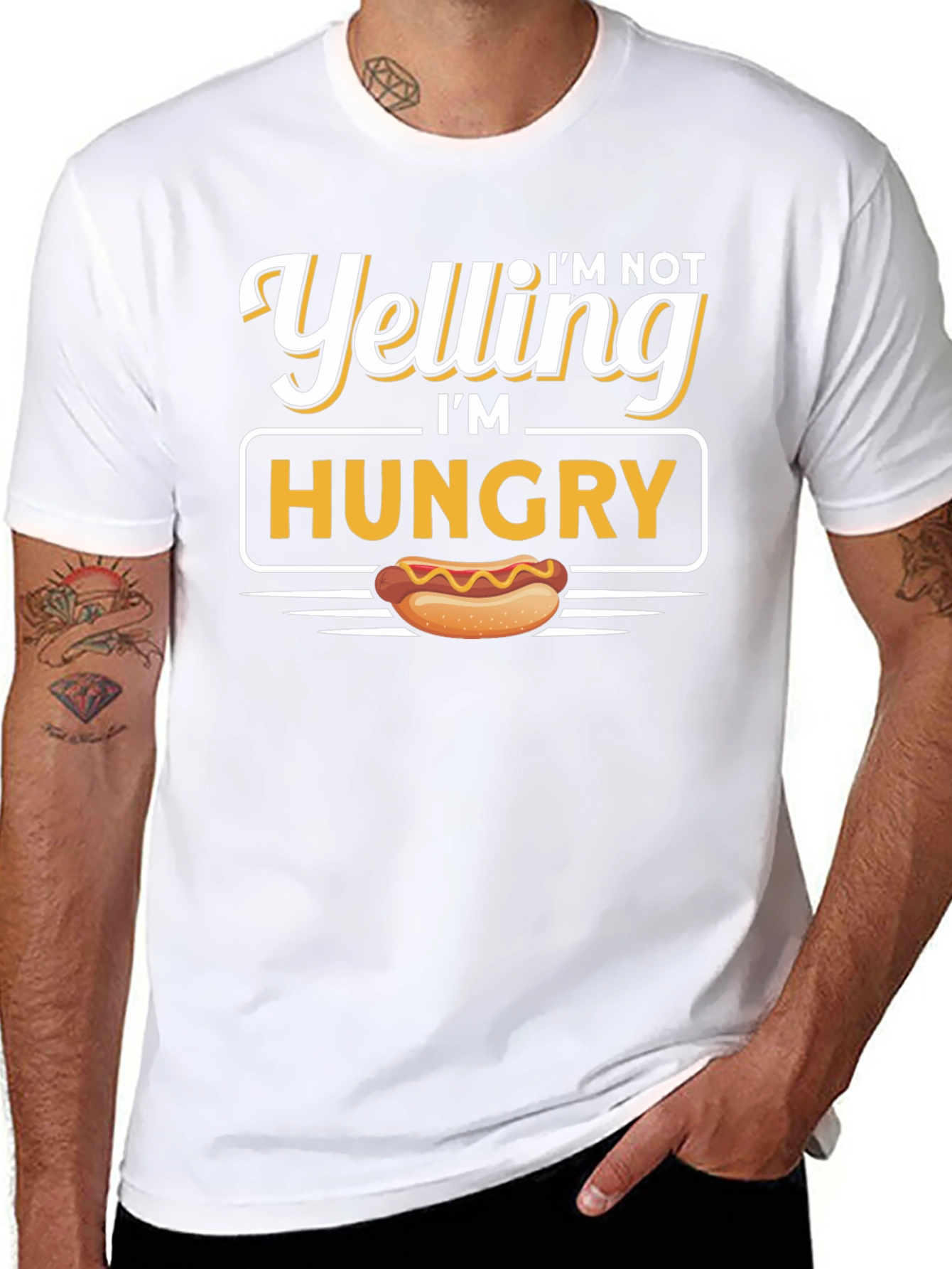 Im Not Yelling Im Hungry Graphic Tee