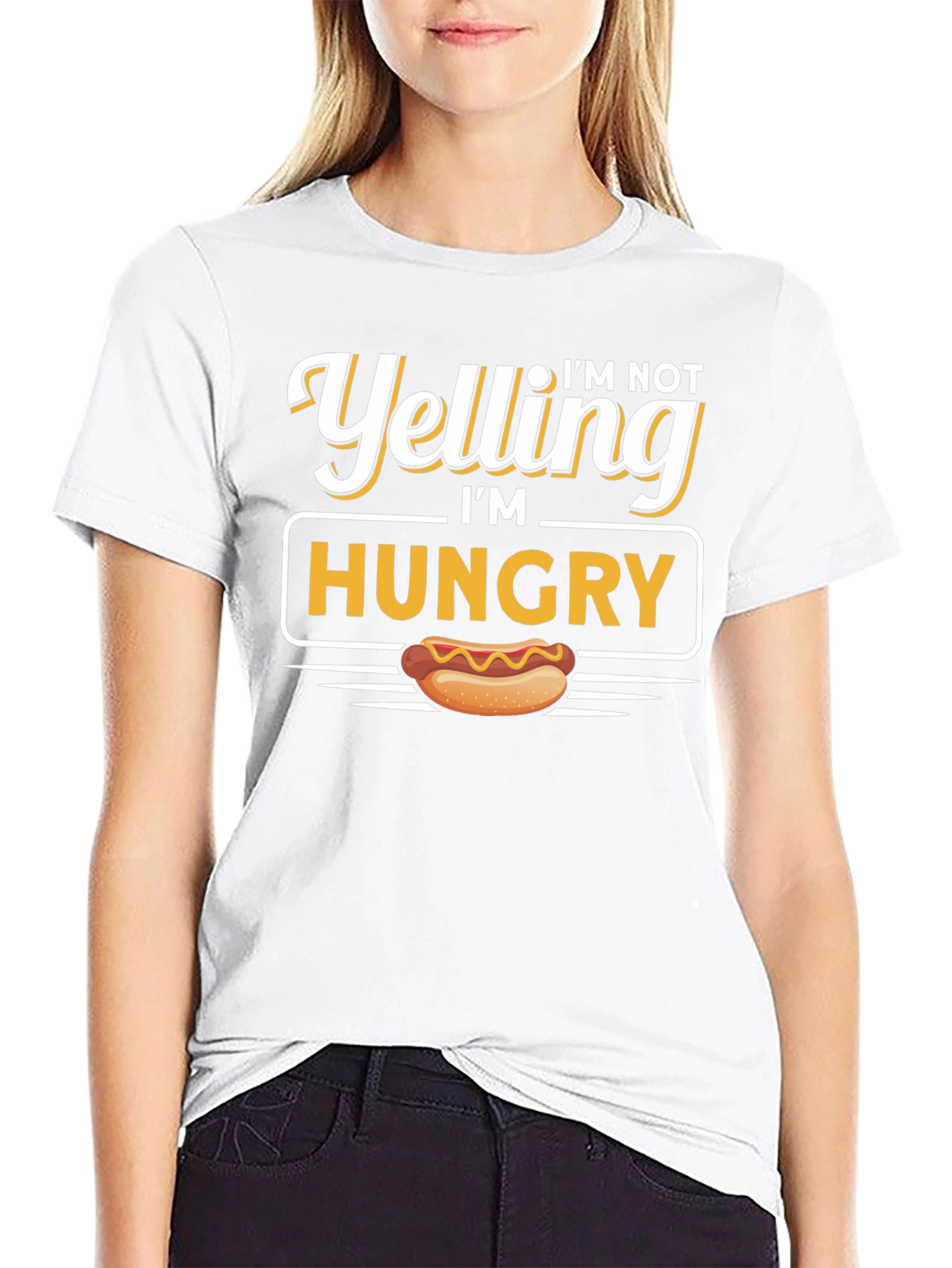 Im Not Yelling Im Hungry Graphic Tee