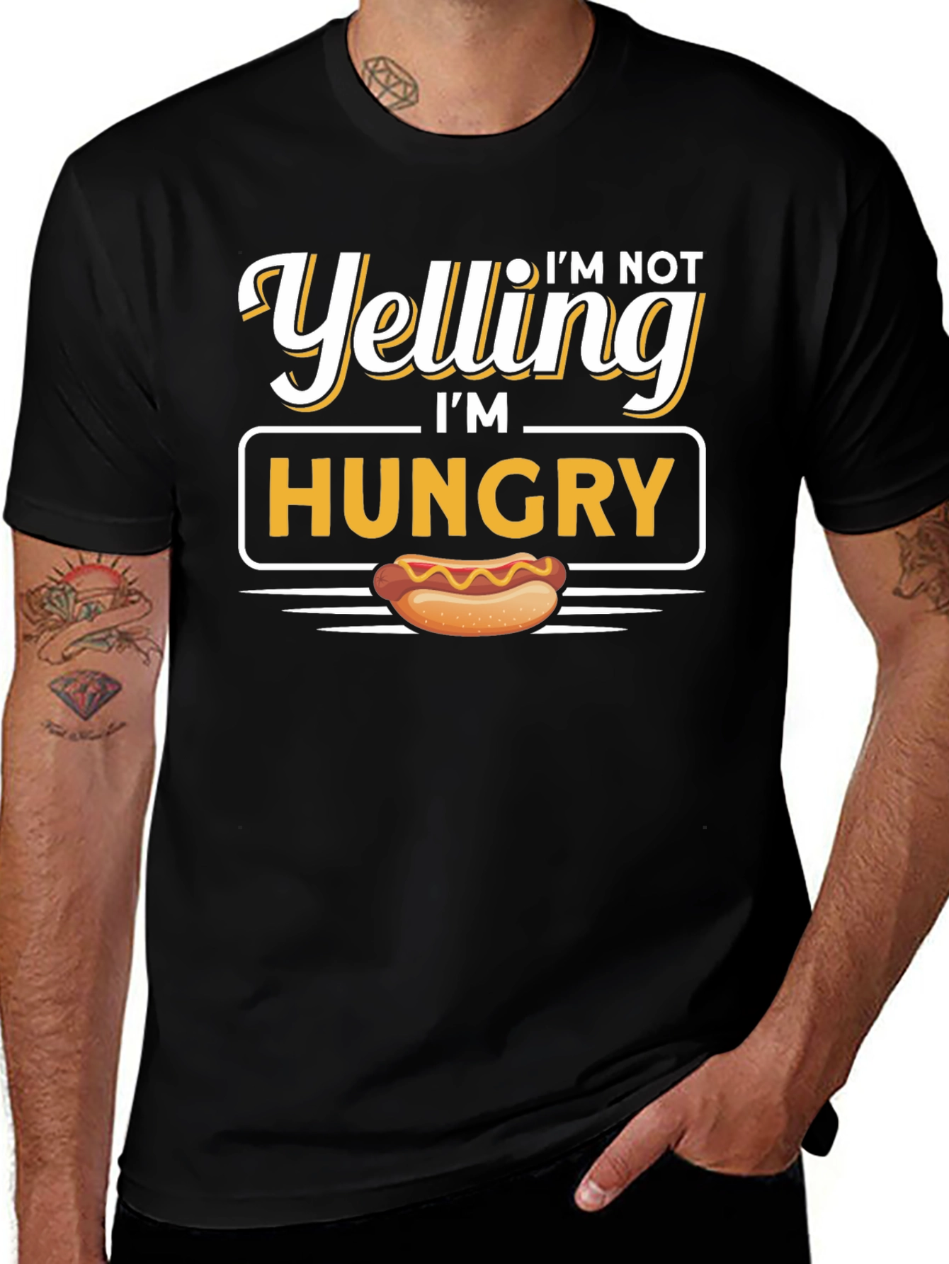 Im Not Yelling Im Hungry Graphic Tee