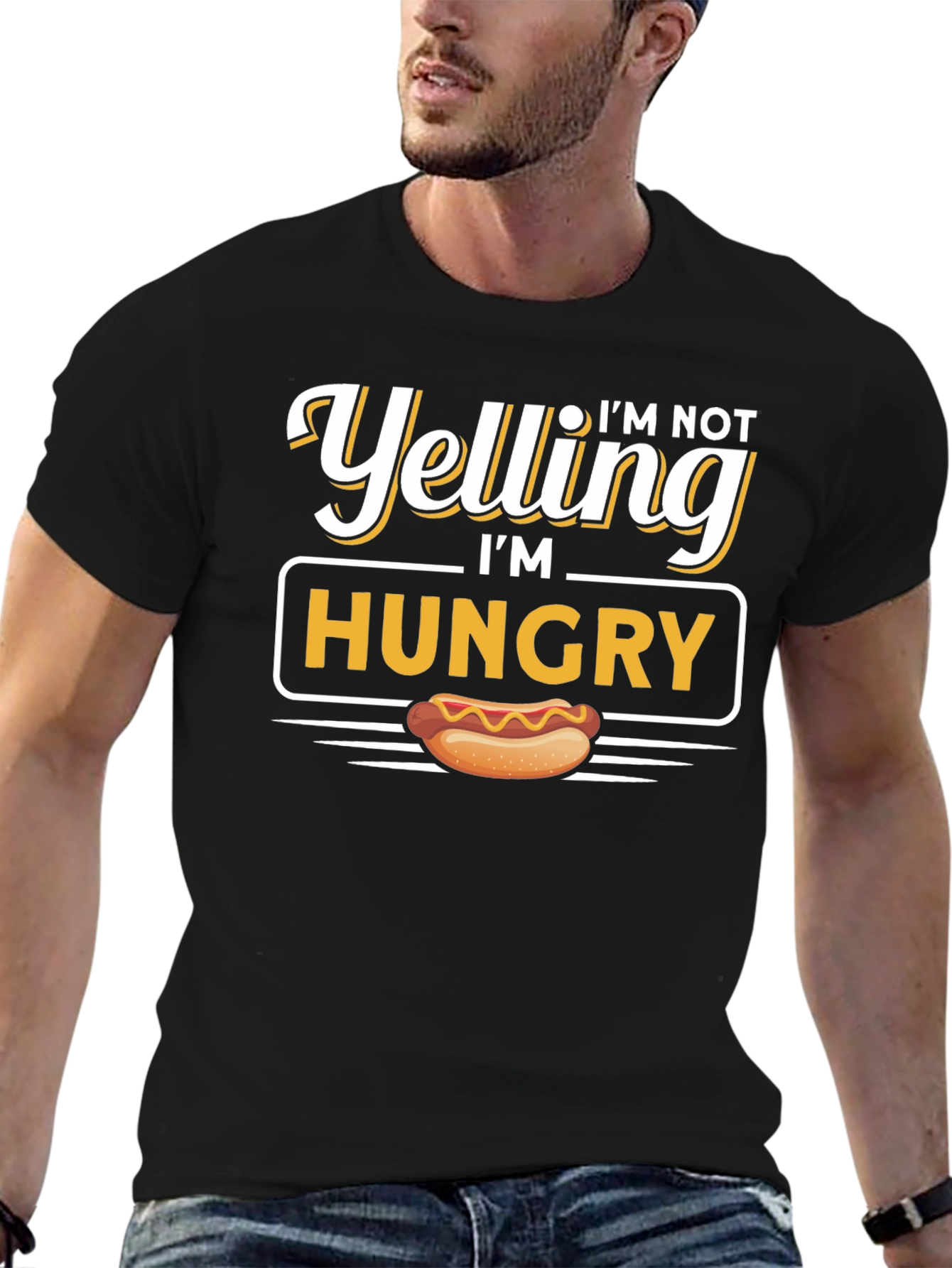 Im Not Yelling Im Hungry Graphic Tee