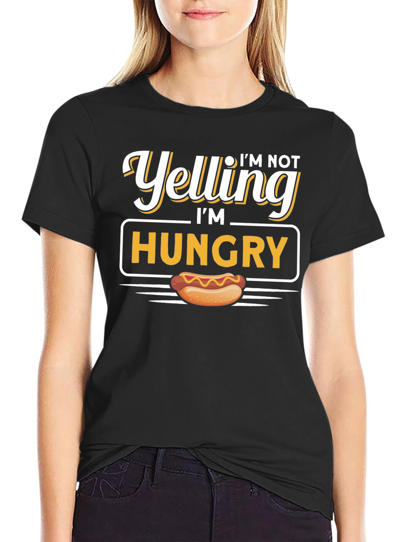 Im Not Yelling Im Hungry Graphic Tee