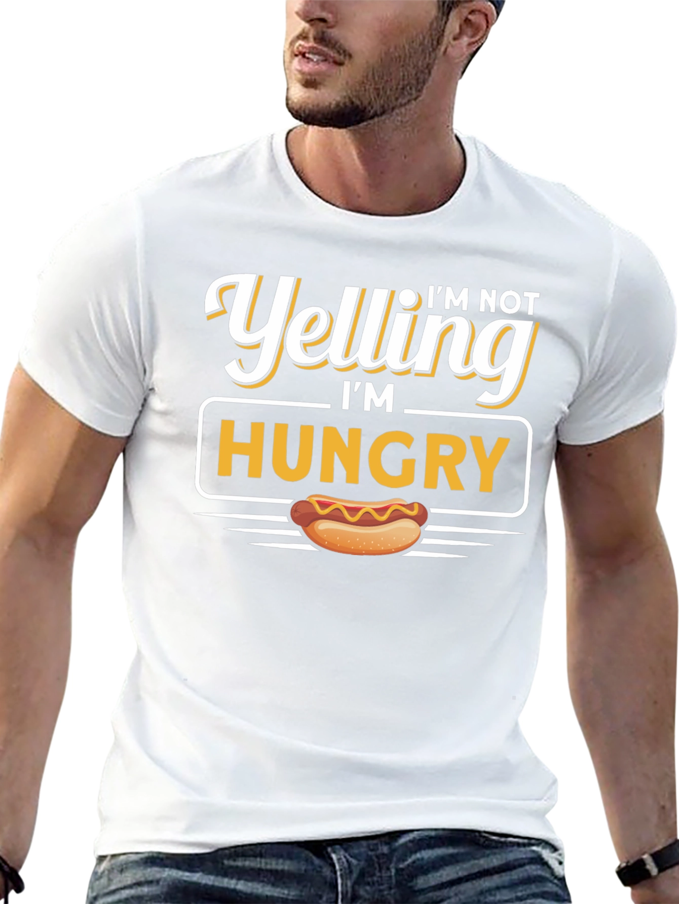 Im Not Yelling Im Hungry Graphic Tee
