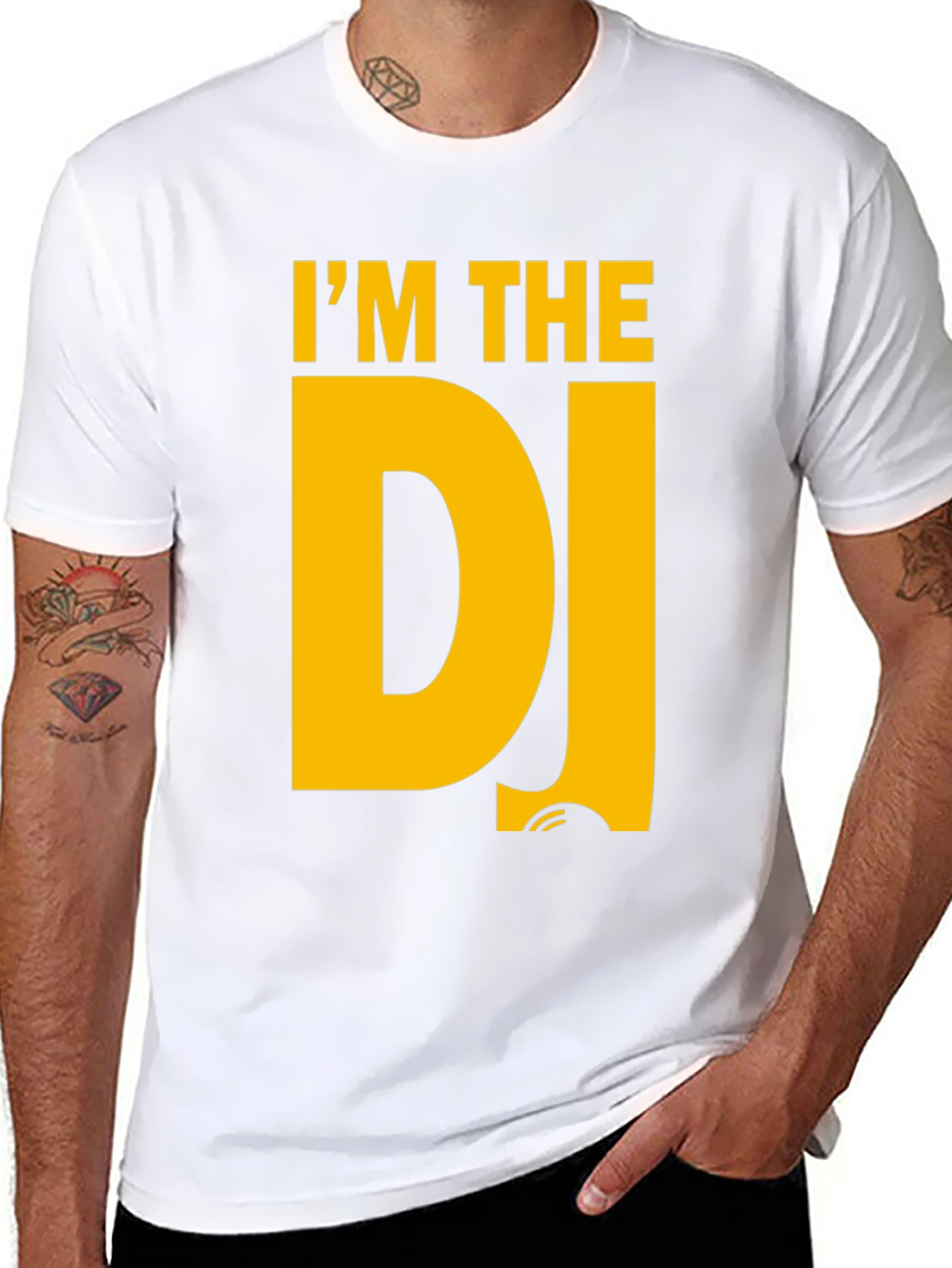 Im The DJ T-Shirt - Black Cotton Graphic Tee