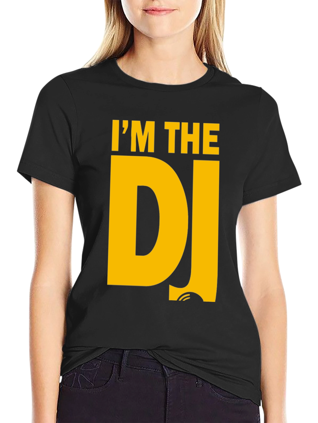 Im The DJ T-Shirt - Black Cotton Graphic Tee