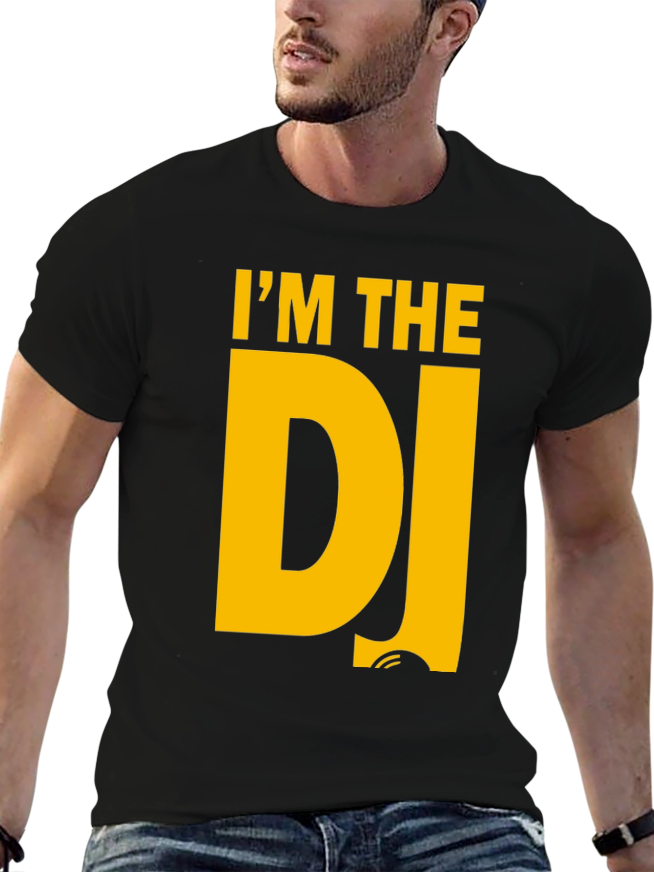 Im The DJ T-Shirt - Black Cotton Graphic Tee