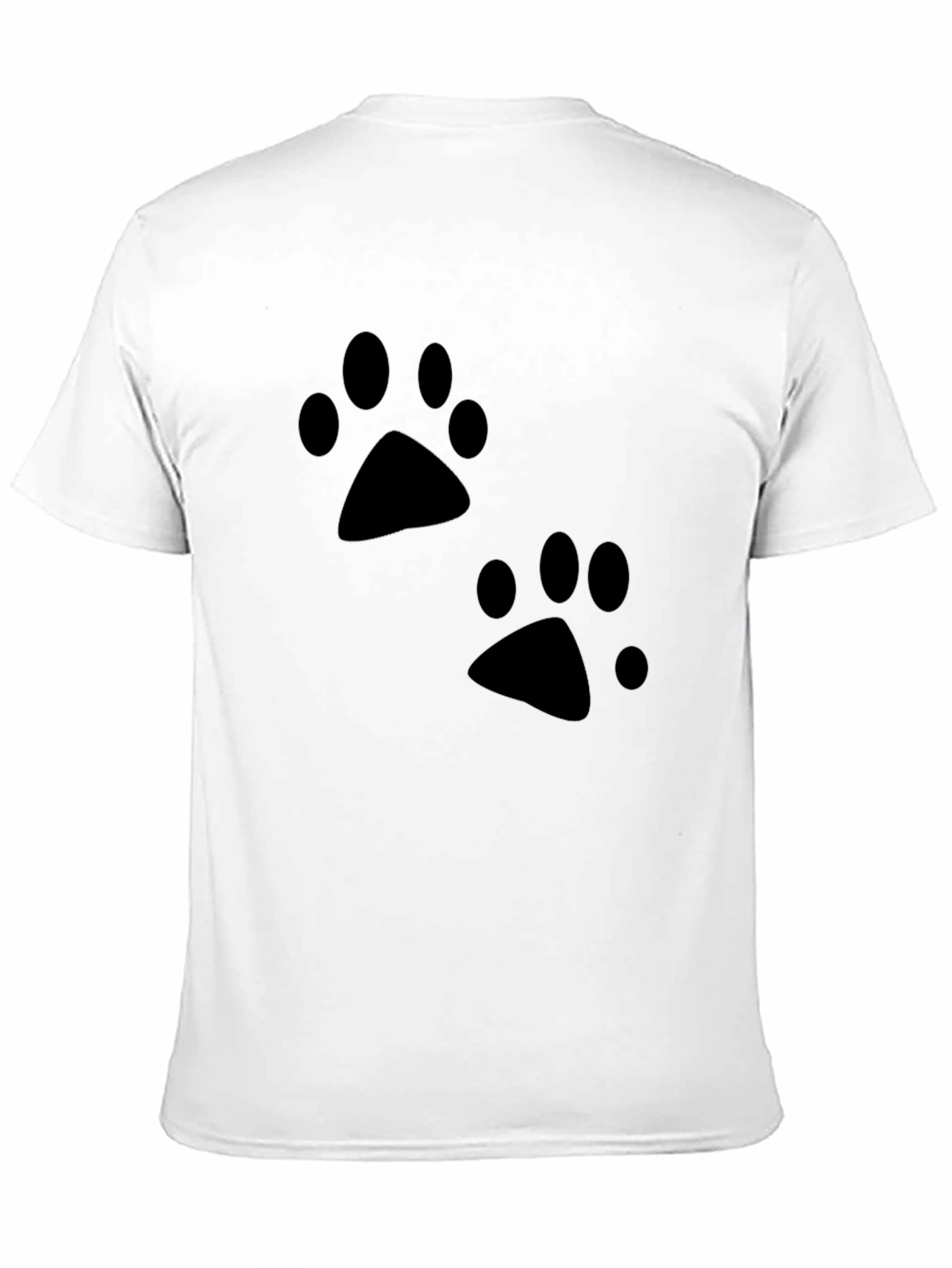 Black Paw Print T-Shirt - Casual Style