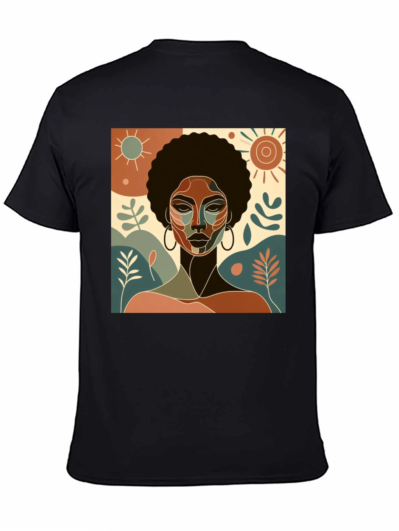 Abstract Afro Woman Graphic T-Shirt