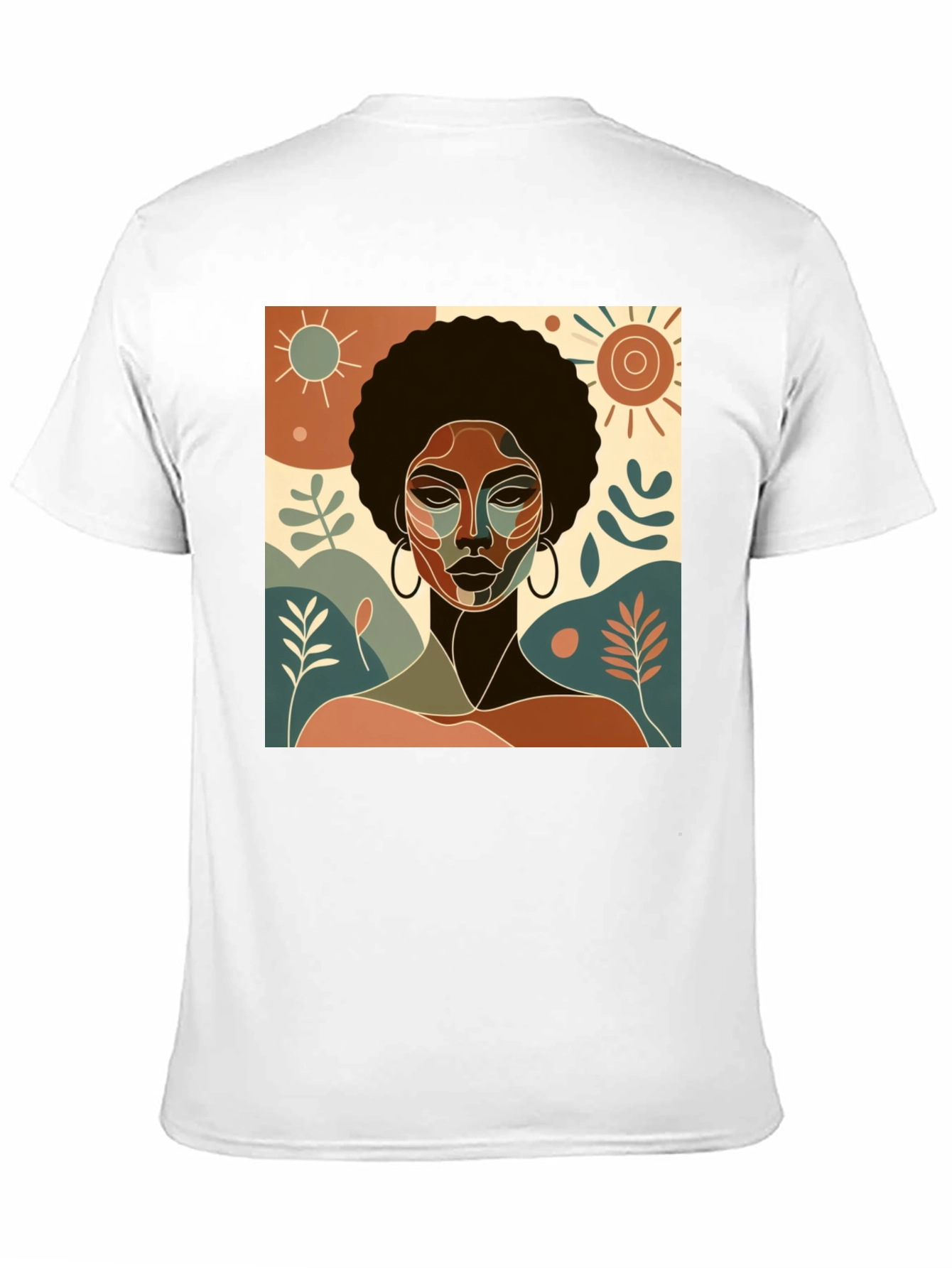 Abstract Afro Woman Graphic T-Shirt