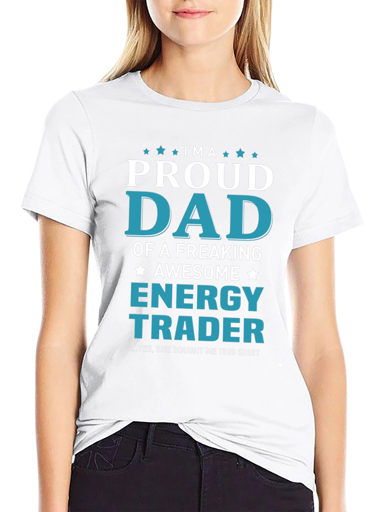 Proud Dad Energy Trader Graphic T-Shirt