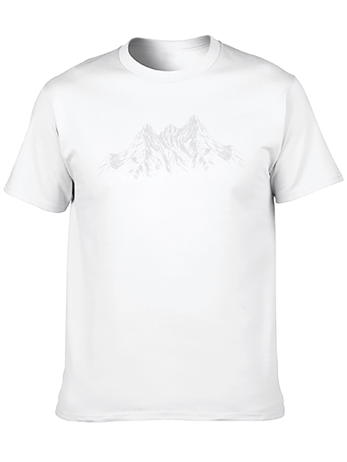 Mountain Peak Graphic Black T-Shirt