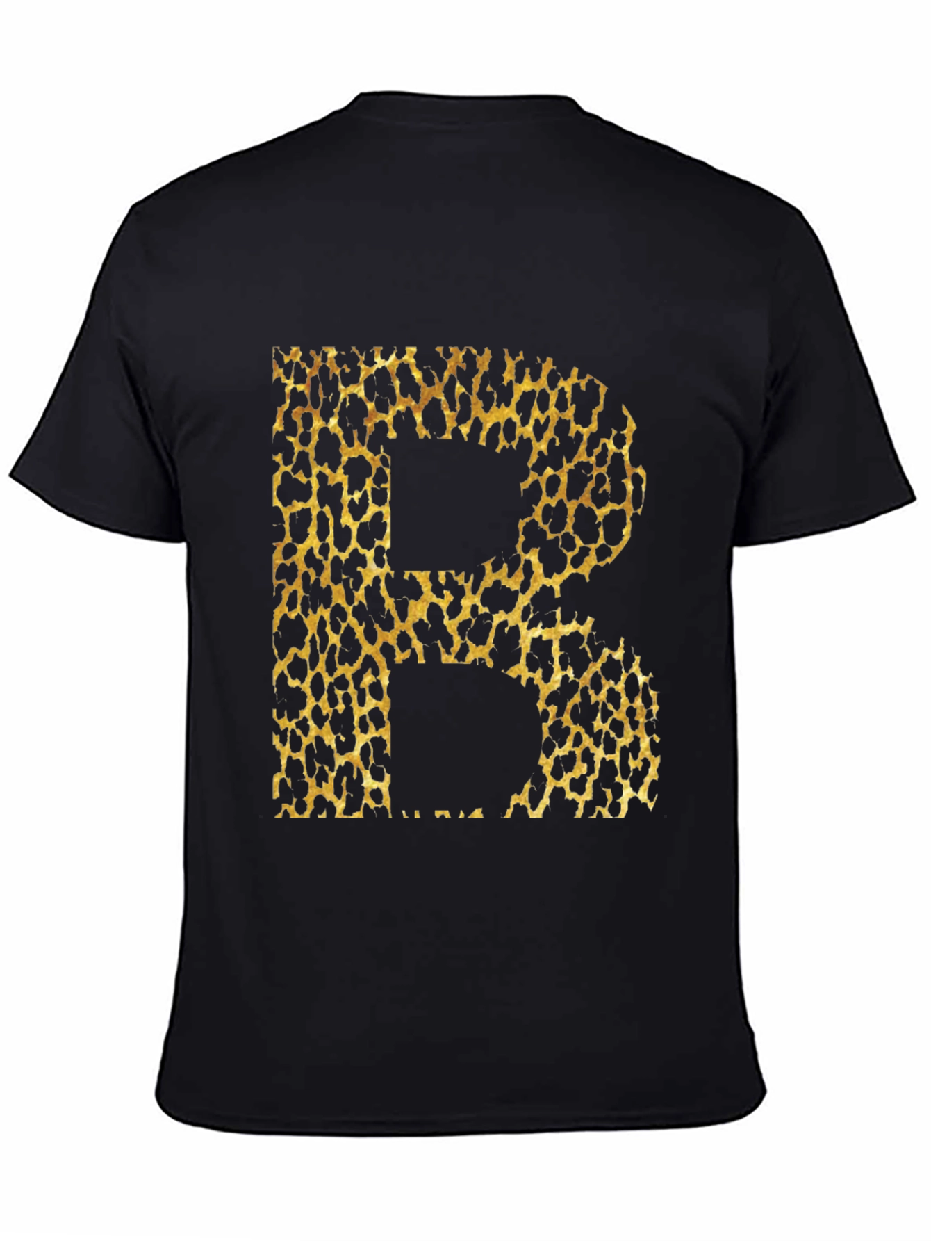 Leopard Print Initial B Graphic Tee