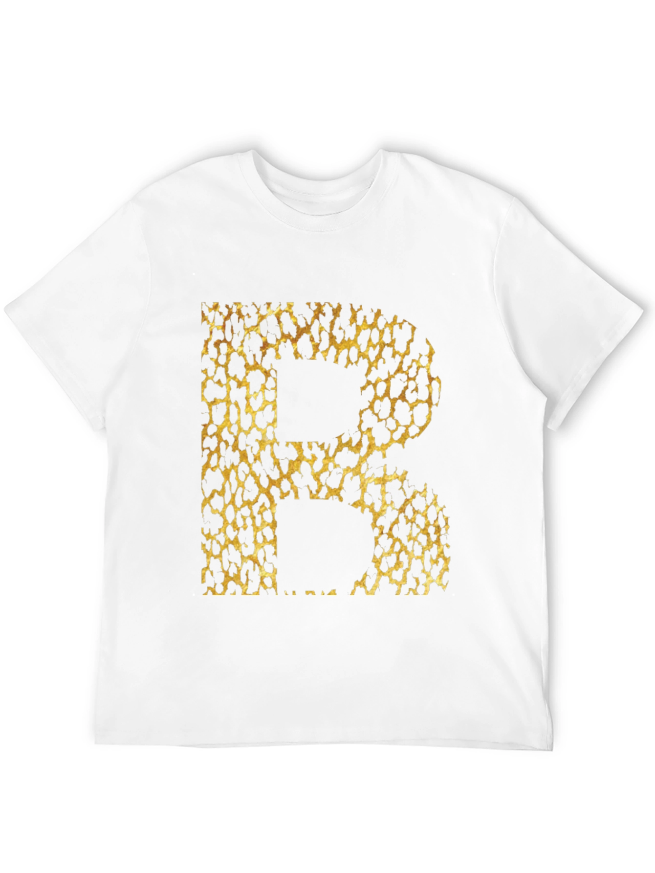 Leopard Print Initial B Graphic Tee