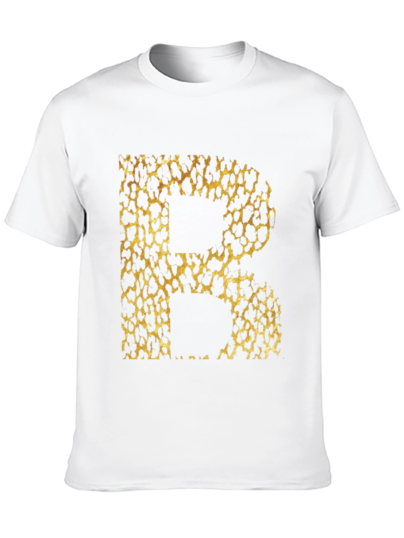 Leopard Print Initial B Graphic Tee
