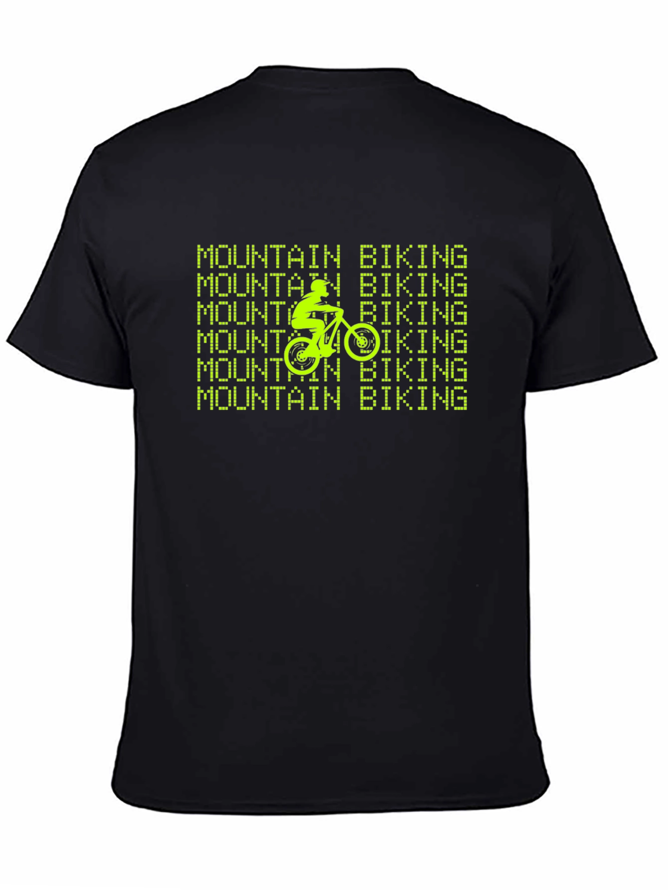 Mountain Biking Graphic Tee - Black