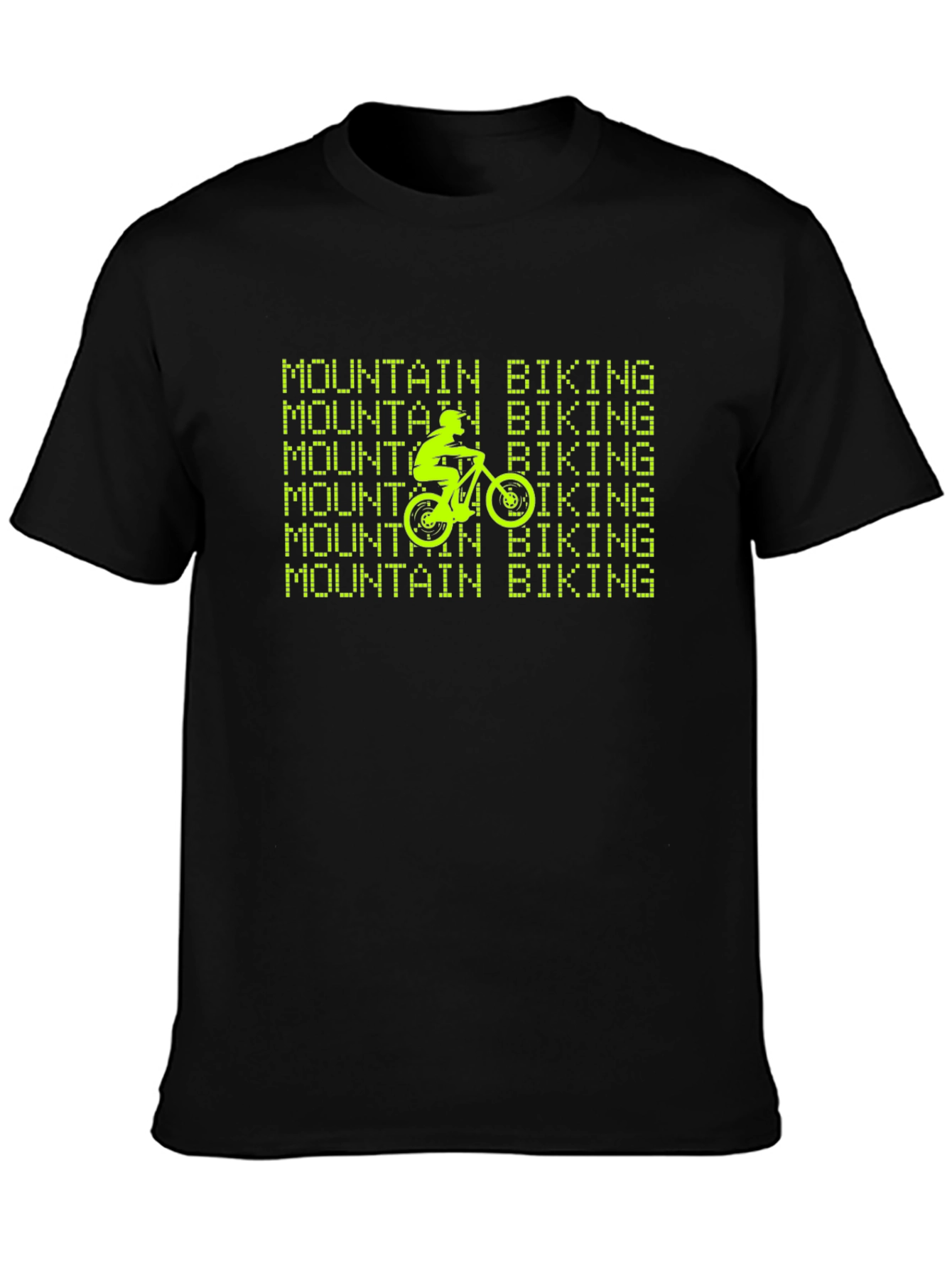Mountain Biking Graphic Tee - Black