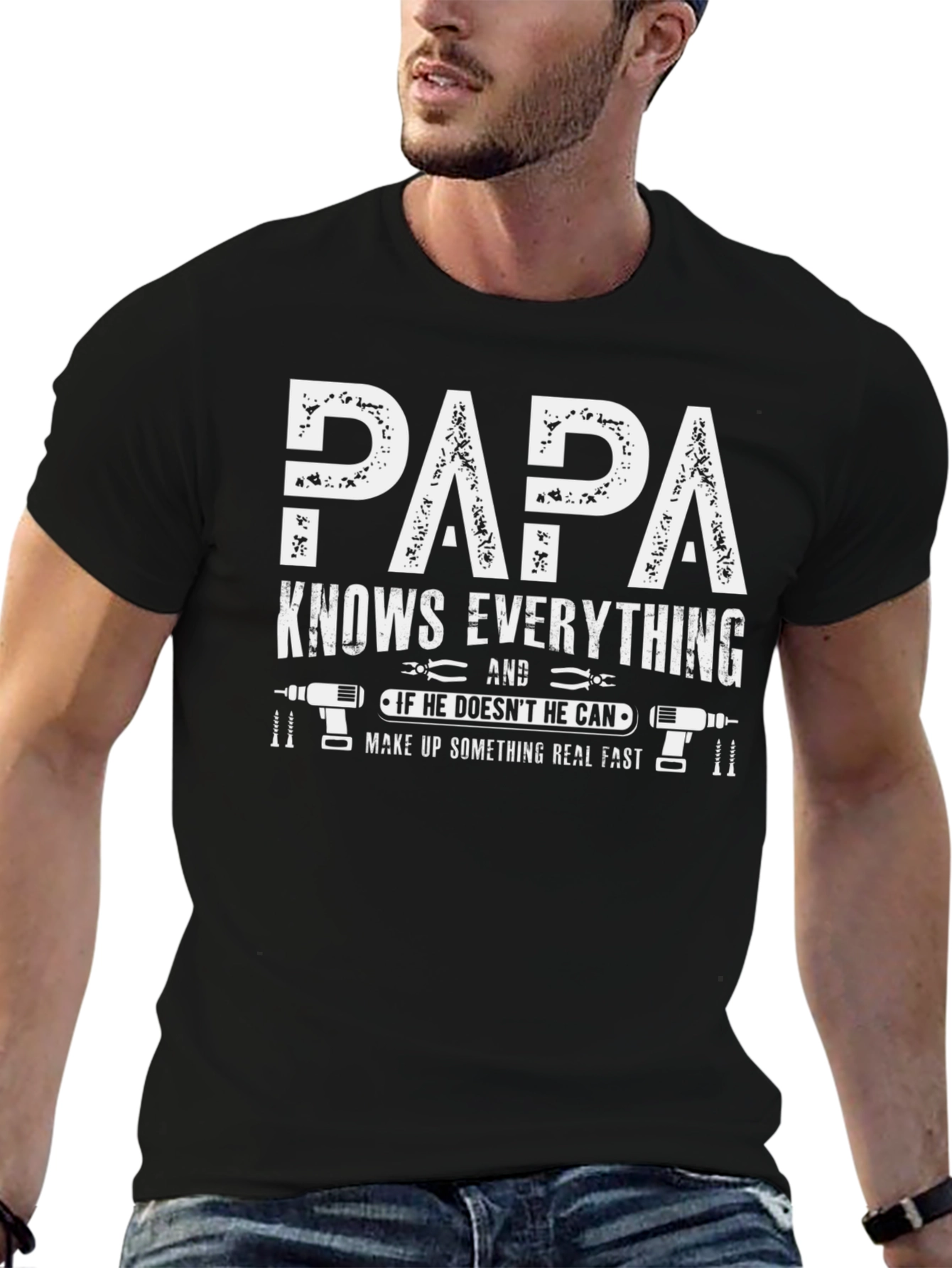 Papa Knows Everything T-Shirt - Funny Dad Gift