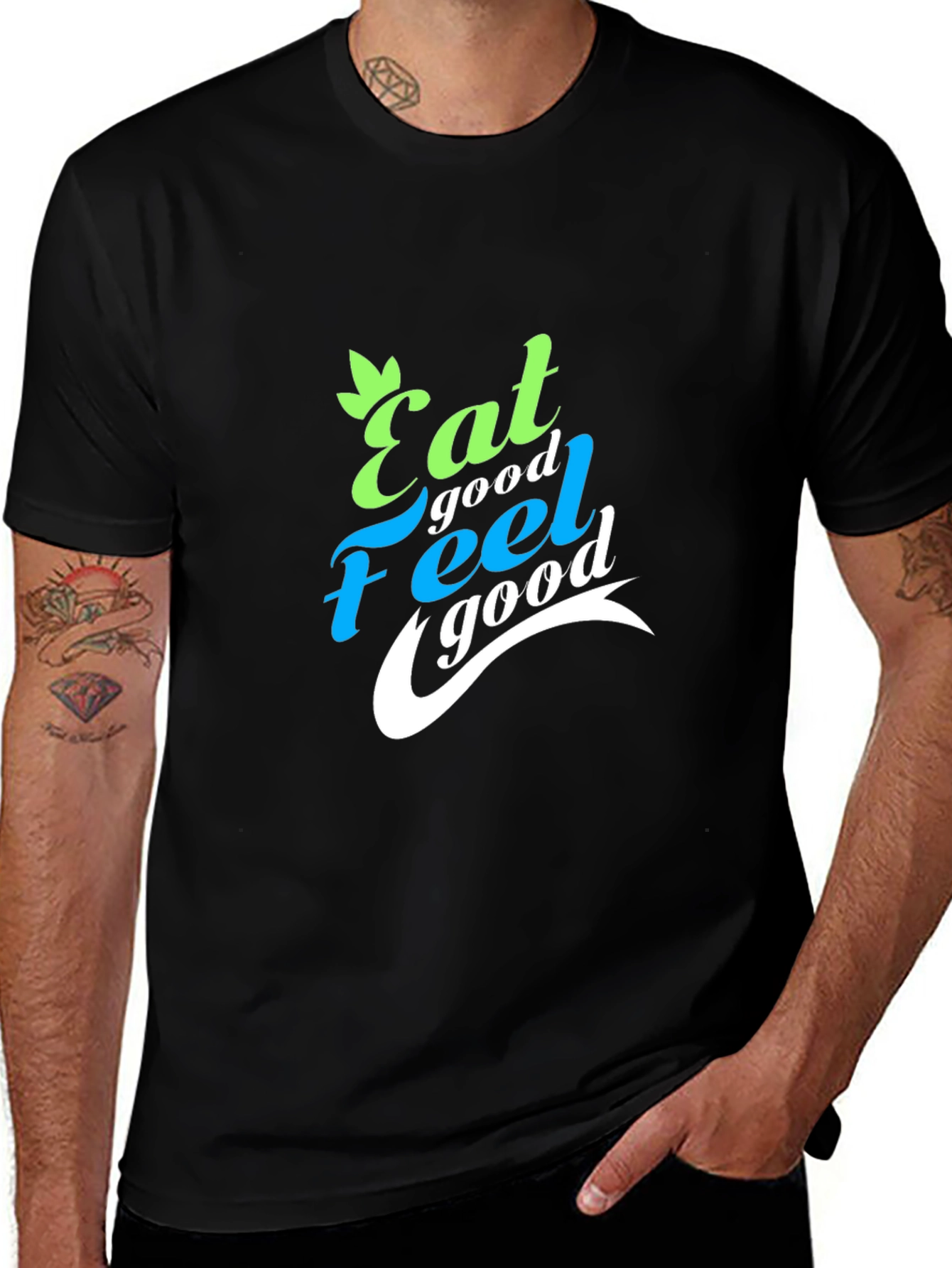 Eat Good Feel Good Graphic T-Shirt
