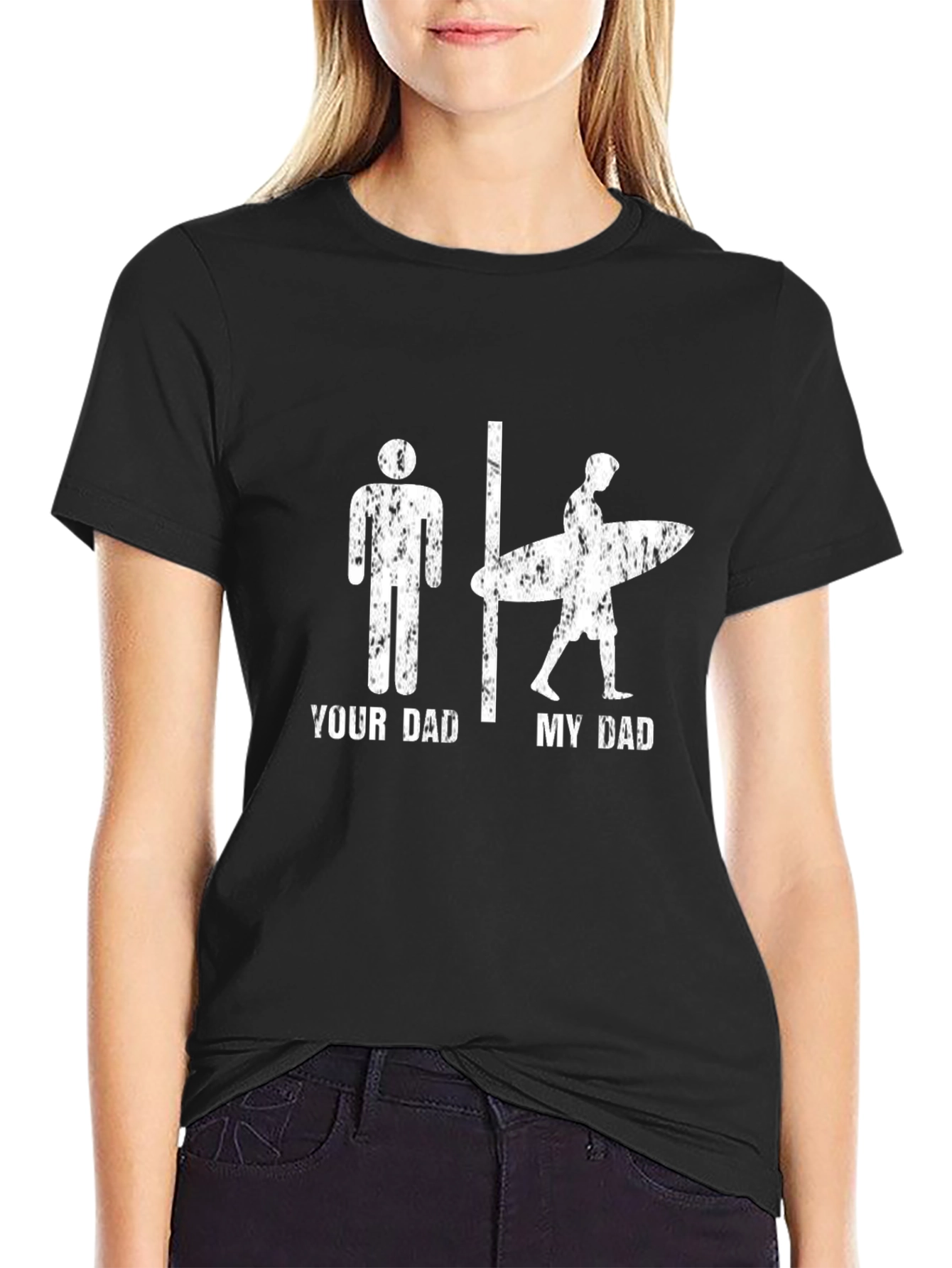 Your Dad vs. My Dad Surfer Graphic T-Shirt