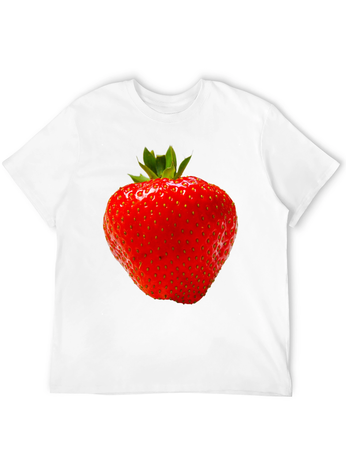Strawberry Graphic Black T-Shirt