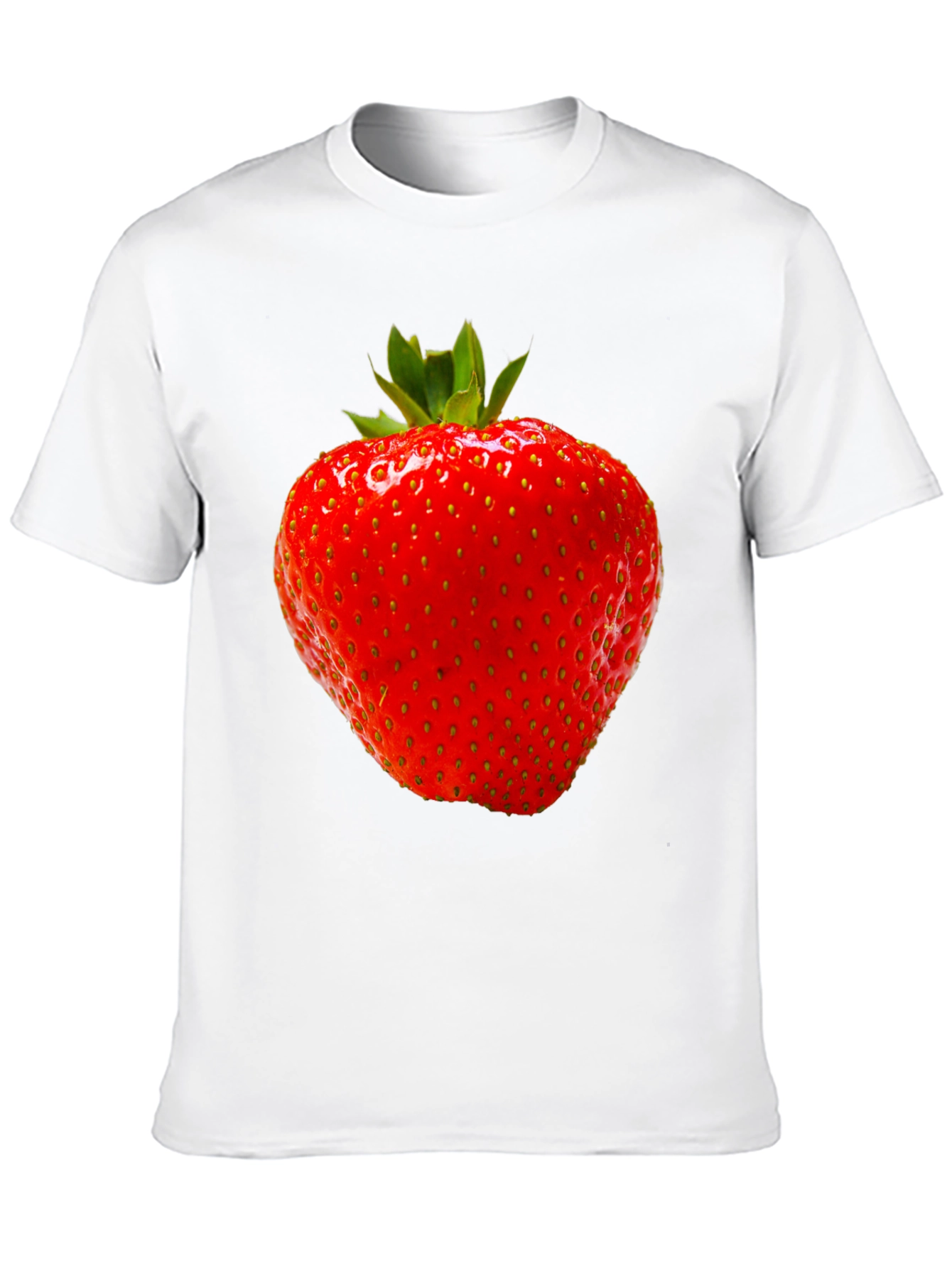 Strawberry Graphic Black T-Shirt