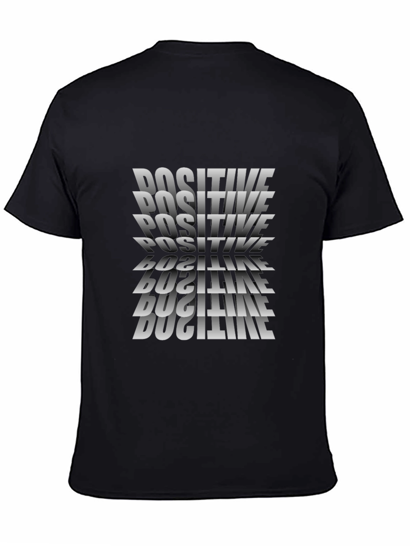 Positive Illusion Black Graphic T-Shirt