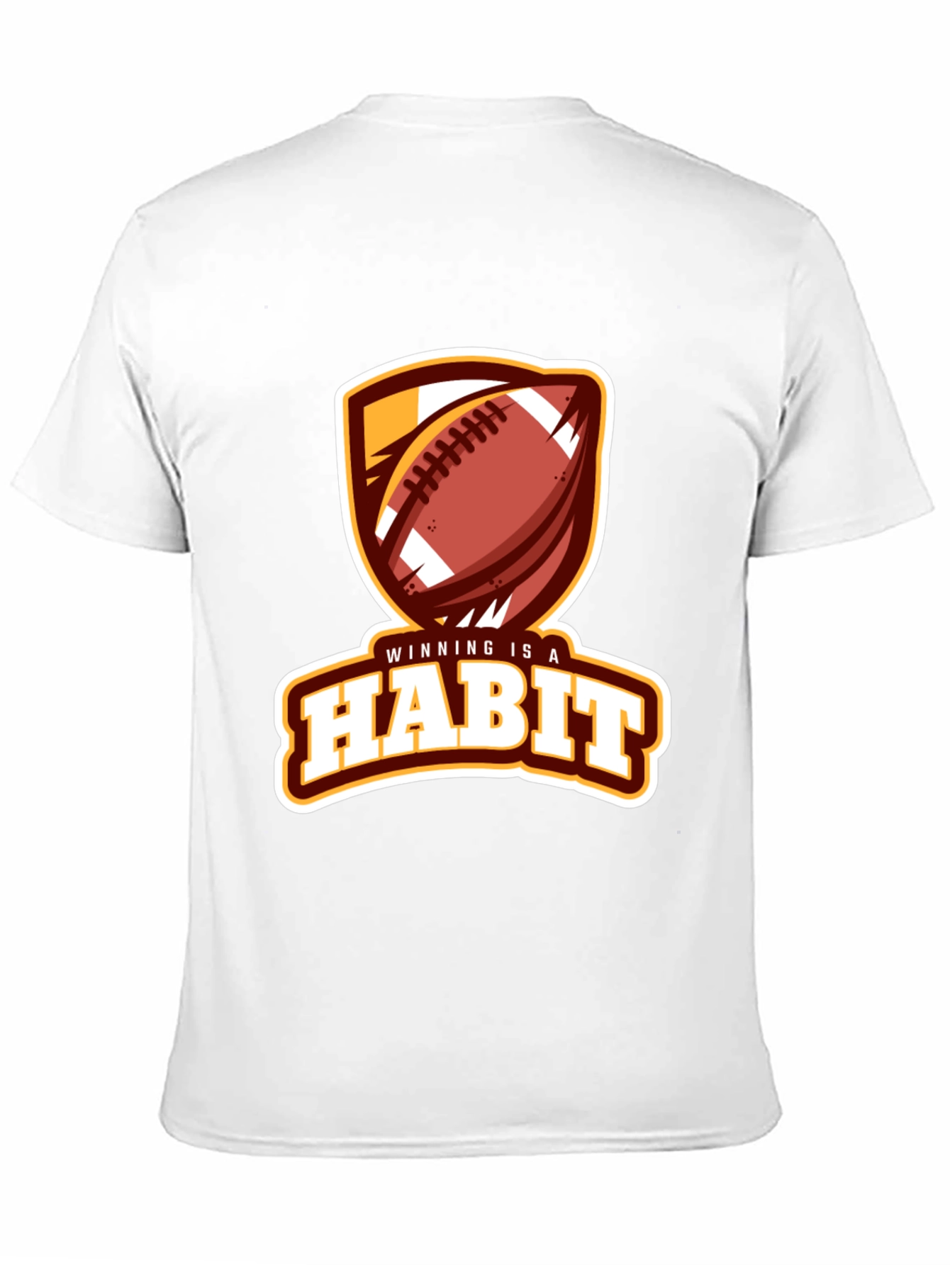 Winning is a Habit Football Graphic Tee