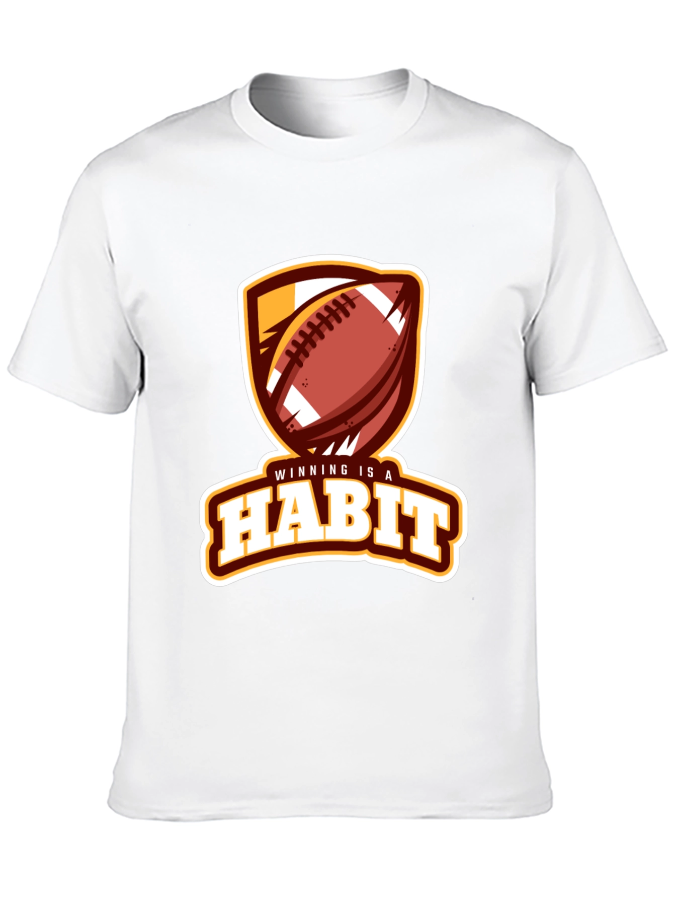 Winning is a Habit Football Graphic Tee