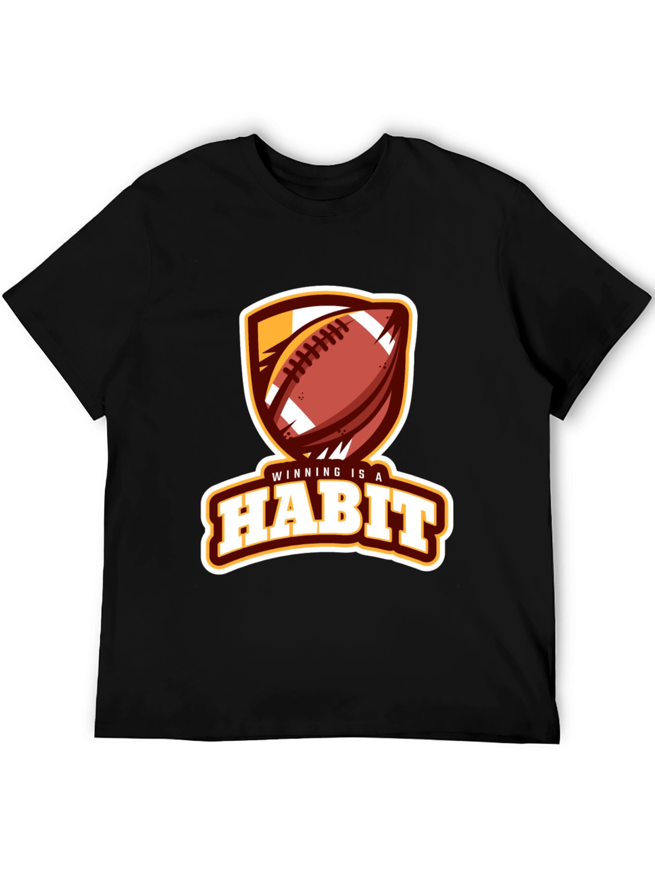 Winning is a Habit Football Graphic Tee