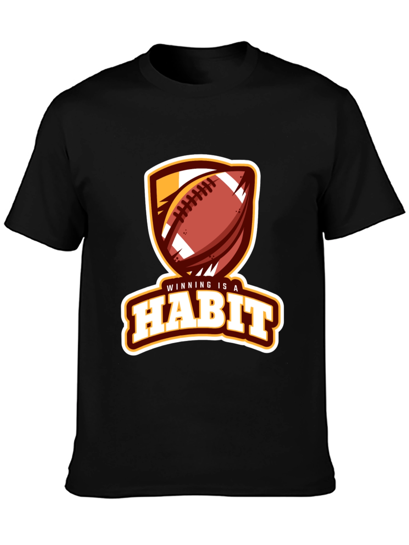 Winning is a Habit Football Graphic Tee