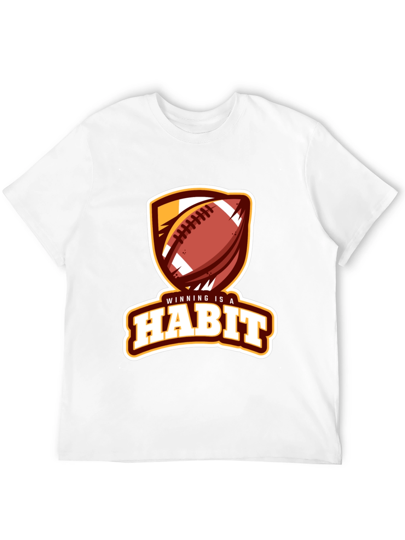 Winning is a Habit Football Graphic Tee