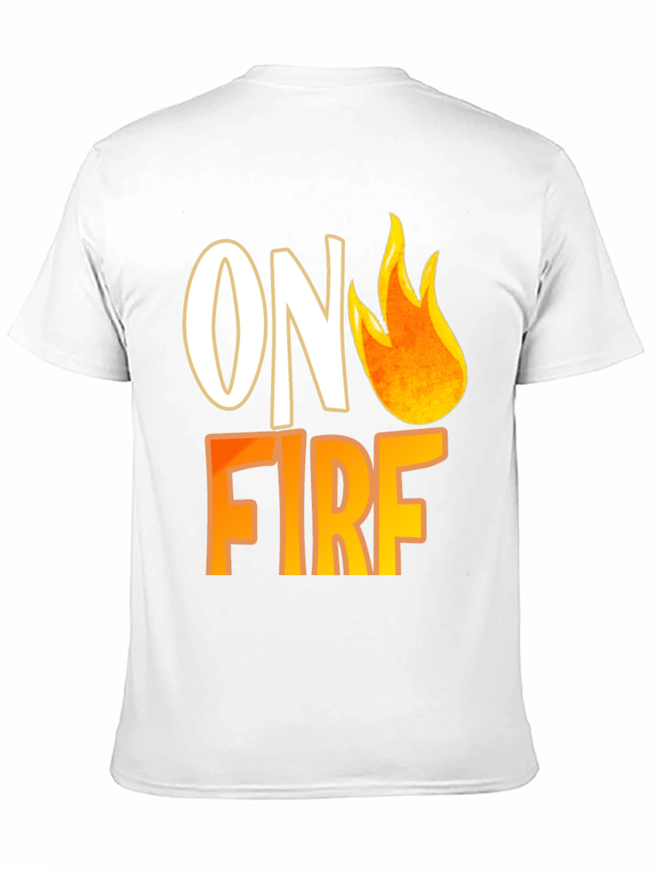 On Fire Graphic Tee - Trendy Casual T-Shirt
