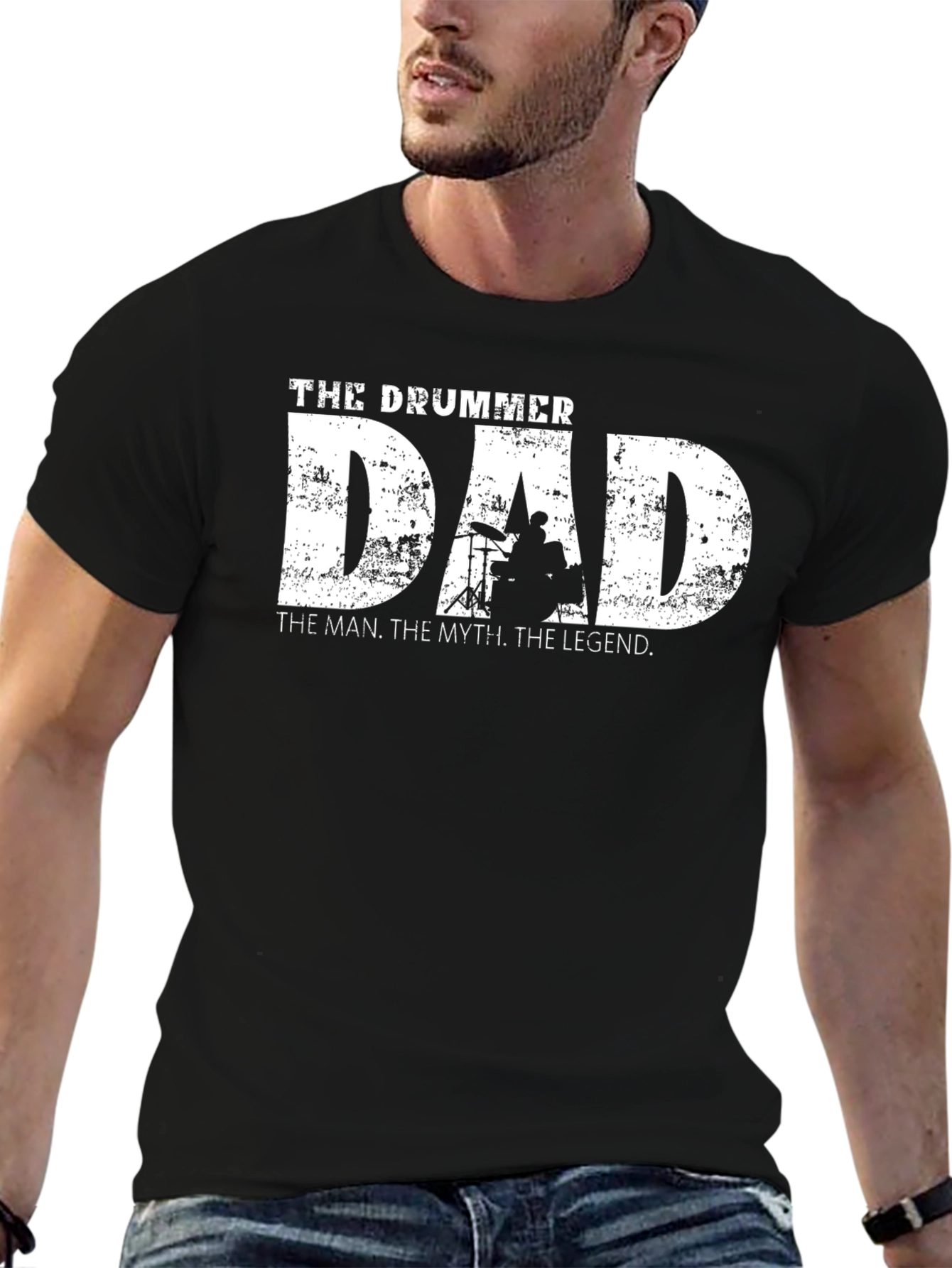 The Drummer Dad T-Shirt - Legend Myth Man