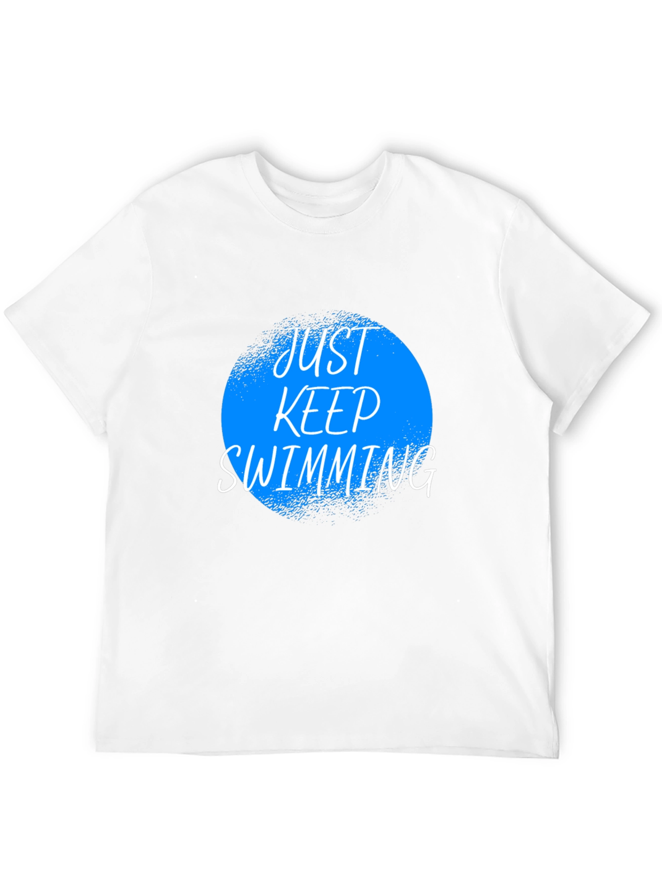 Just Keep Swimming Graphic Tee - Black