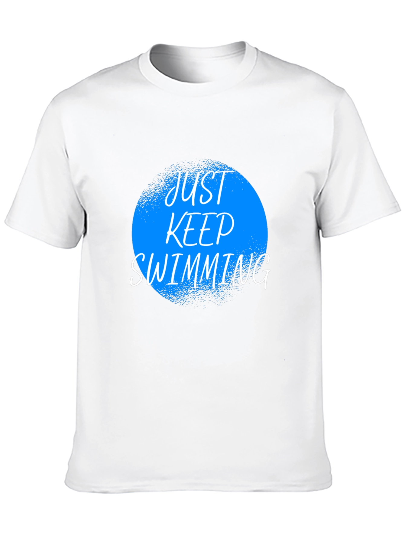 Just Keep Swimming Graphic Tee - Black