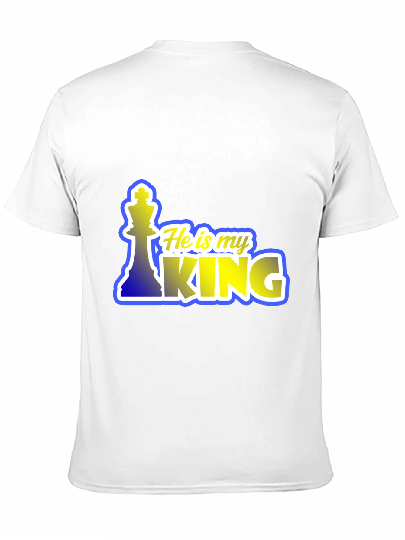 He is my King Chess Piece Graphic T-Shirt