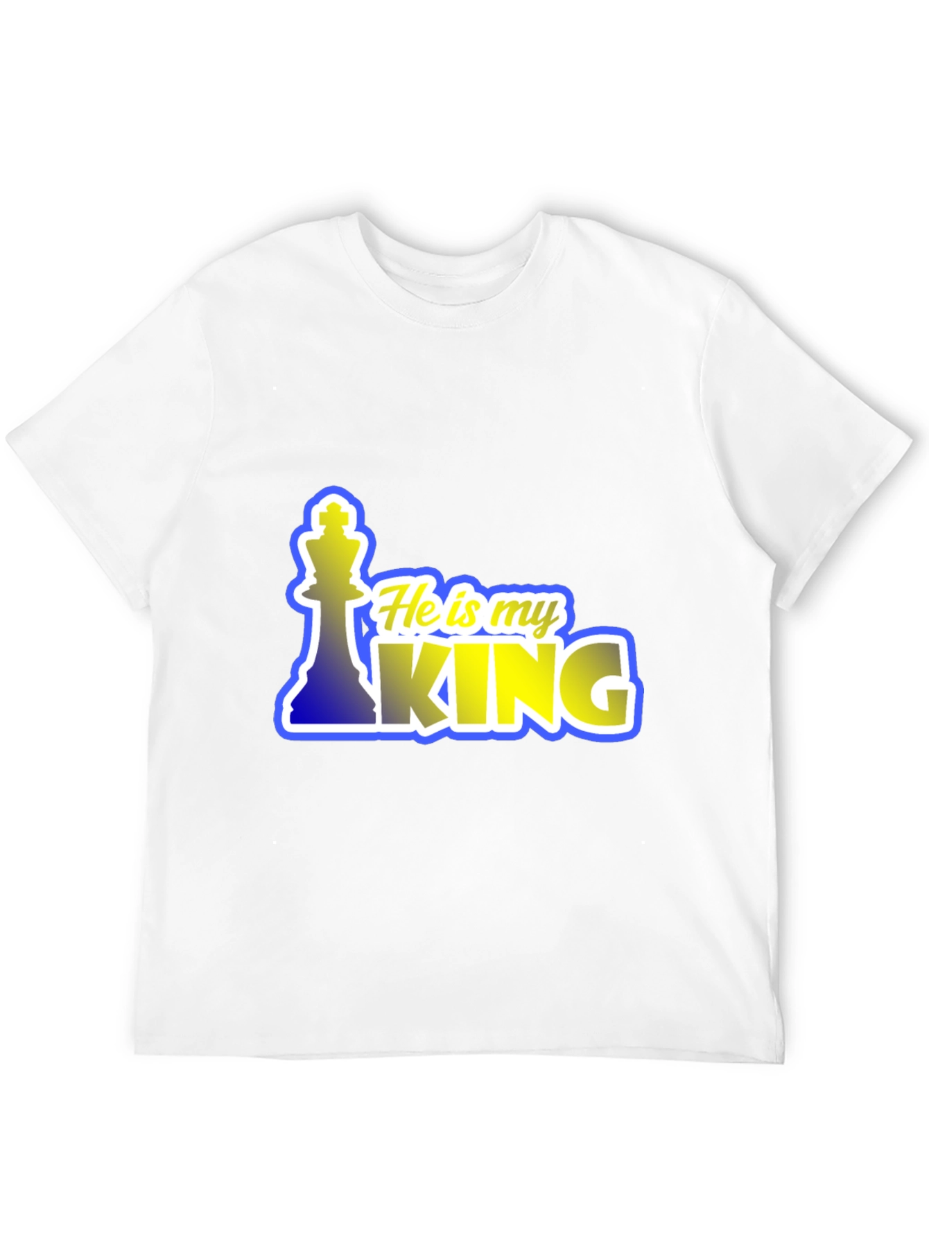 He is my King Chess Piece Graphic T-Shirt