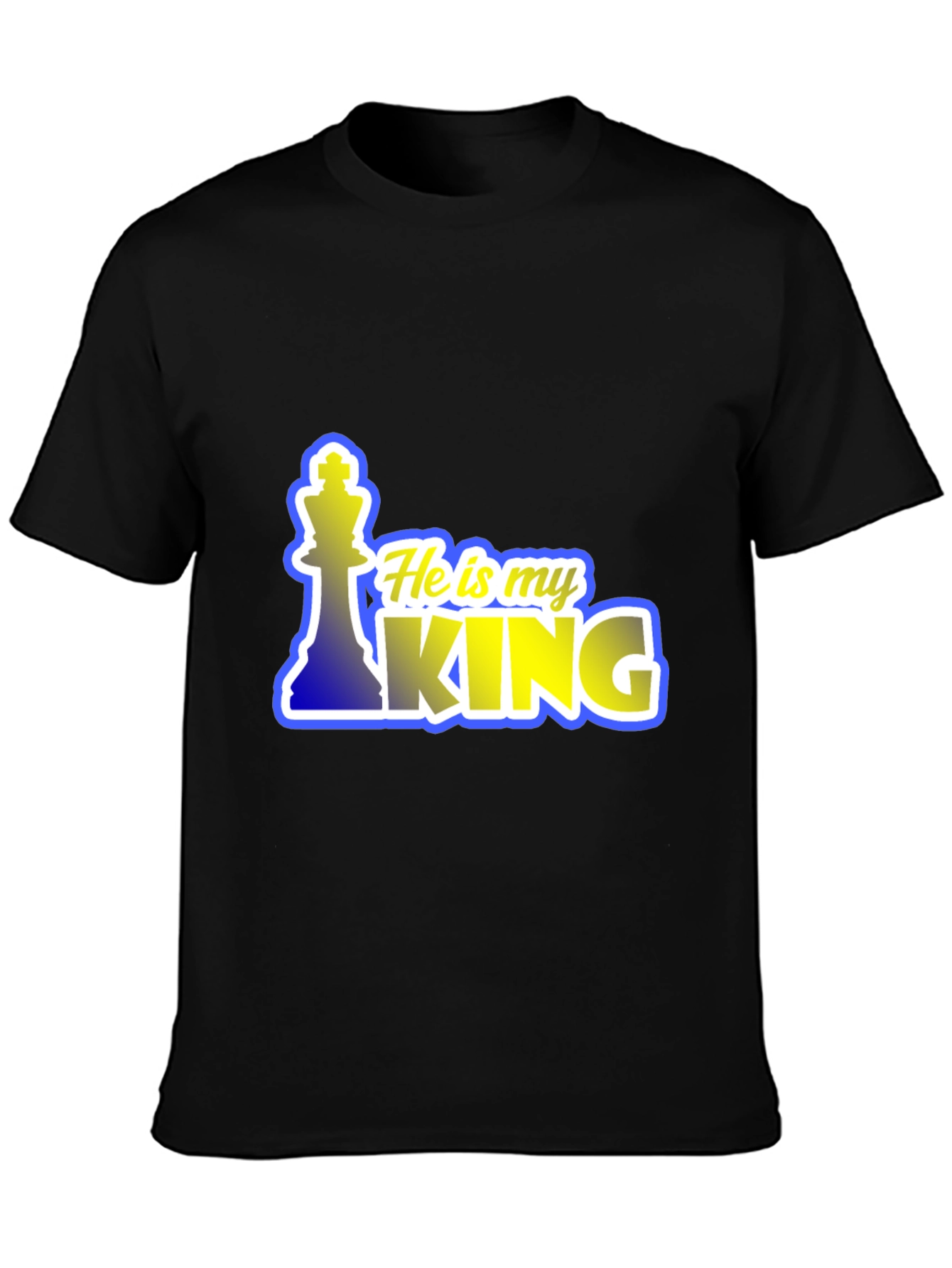 He is my King Chess Piece Graphic T-Shirt