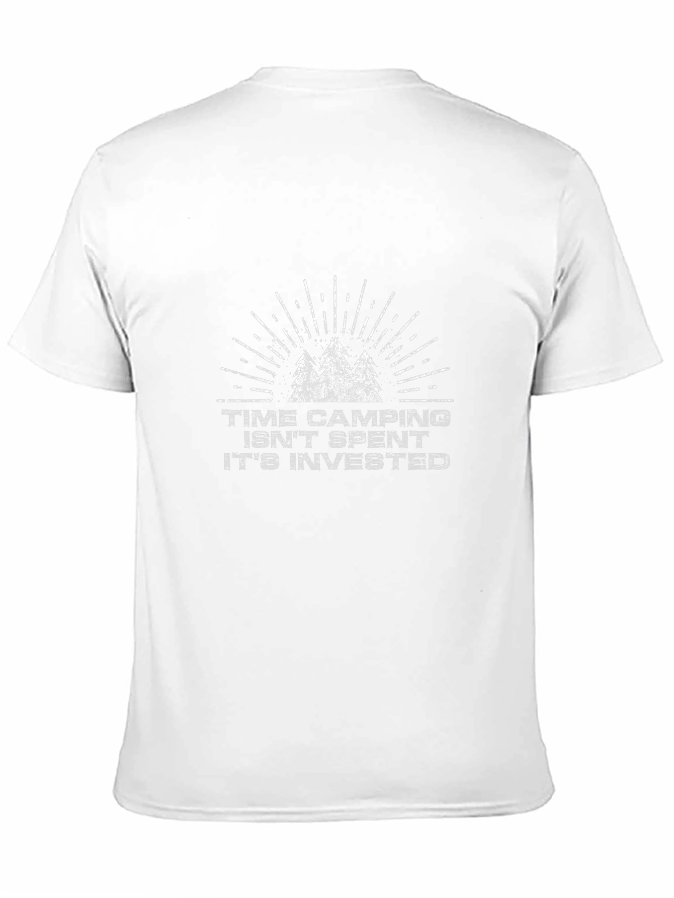 Time Camping Invested Black Graphic Tee